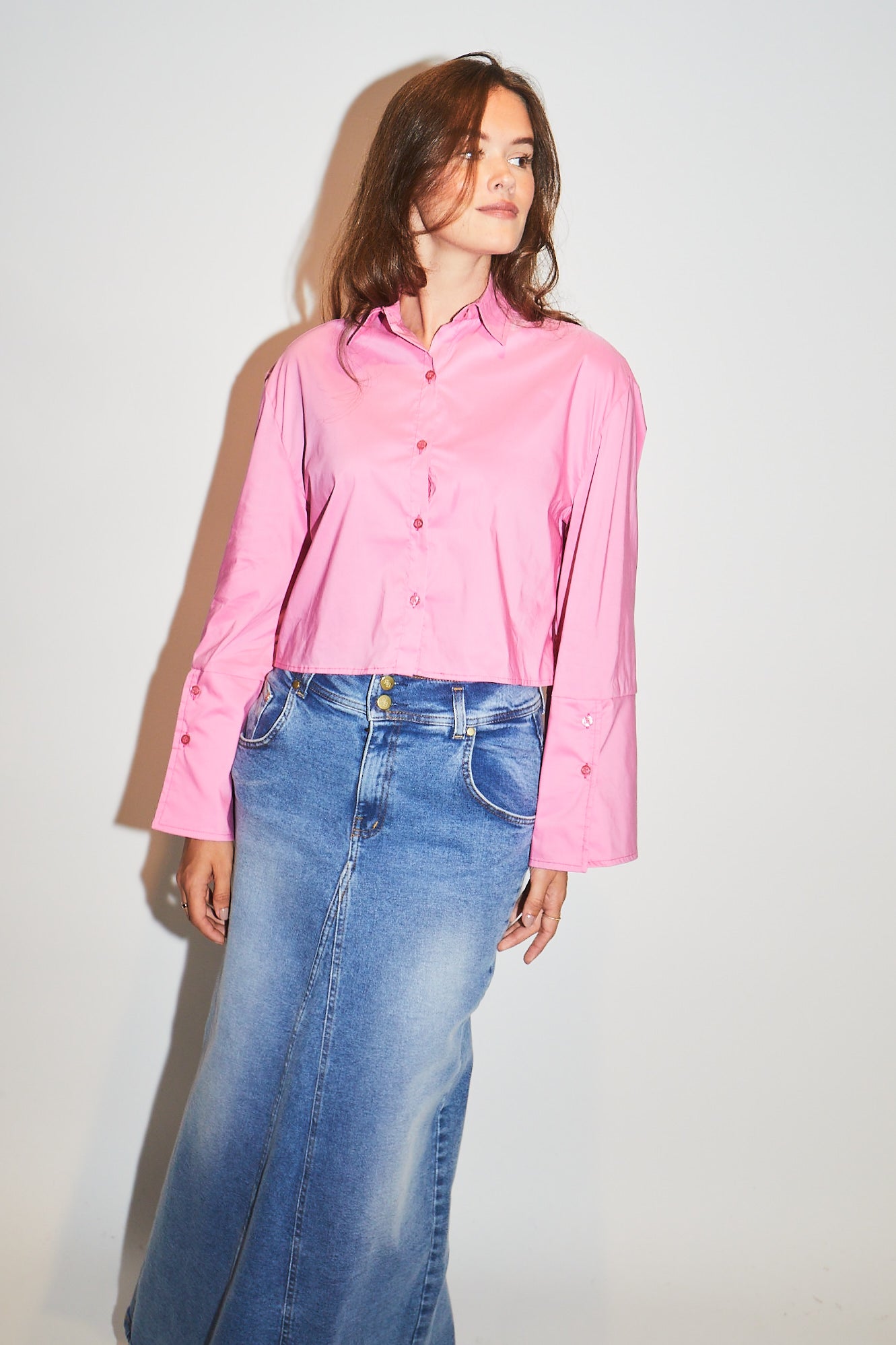 RE/BORN Antwerp Adriana blouse/ top Candy Pink