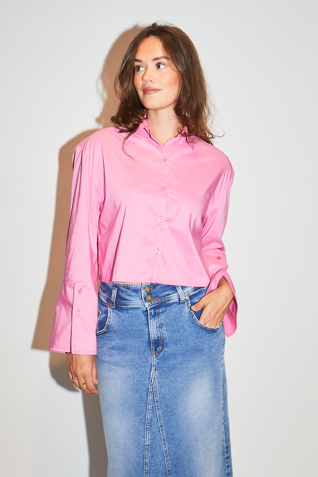 RE/BORN Antwerp Adriana blouse/ top Candy Pink