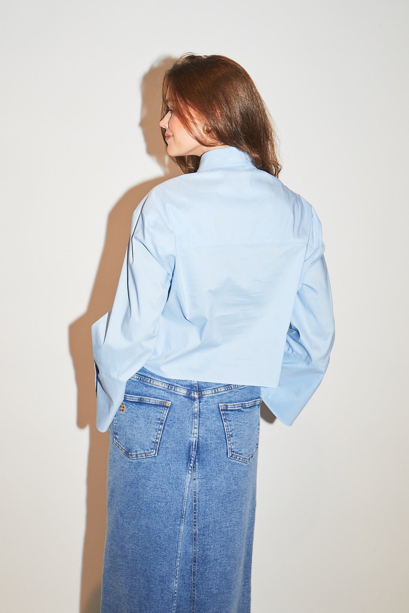 RE/BORN Antwerp Adriana blouse/ top Light Blue