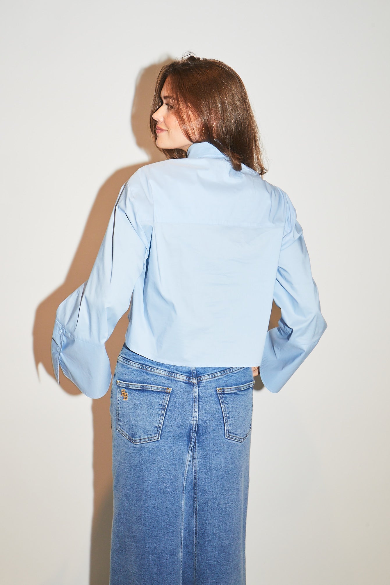 RE/BORN Antwerp Adriana blouse/ top Light Blue