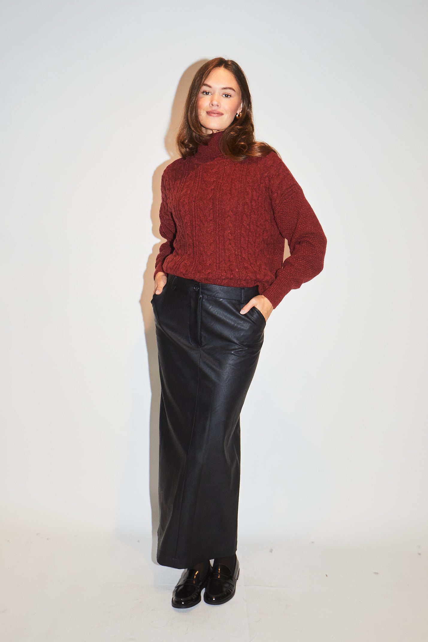 RE/BORN Antwerp Aly sweater Vino