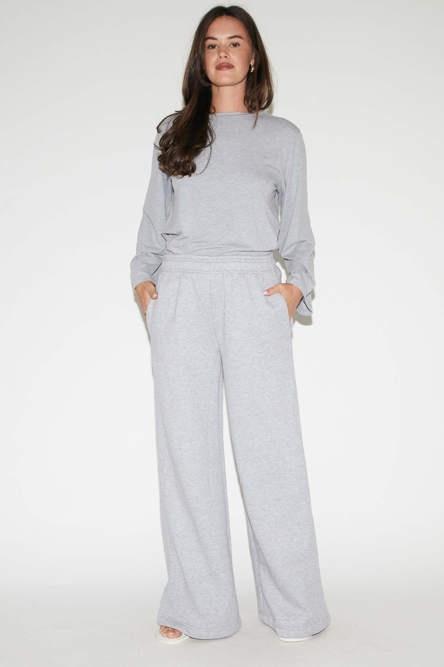 RE/BORN Antwerp Amy t-shirt Gray Melange