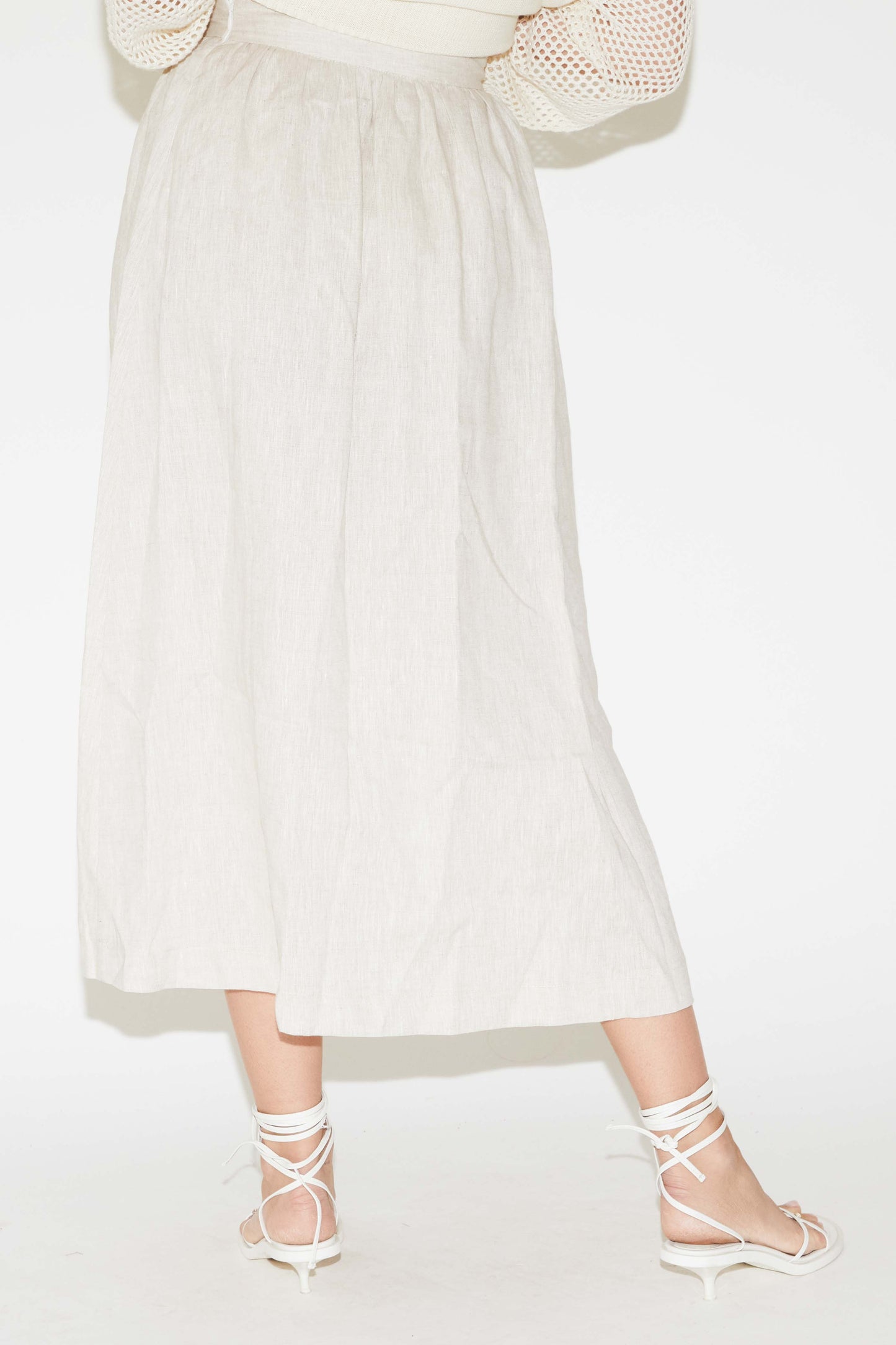 RE/BORN Antwerp Ange skirt Raw Linen