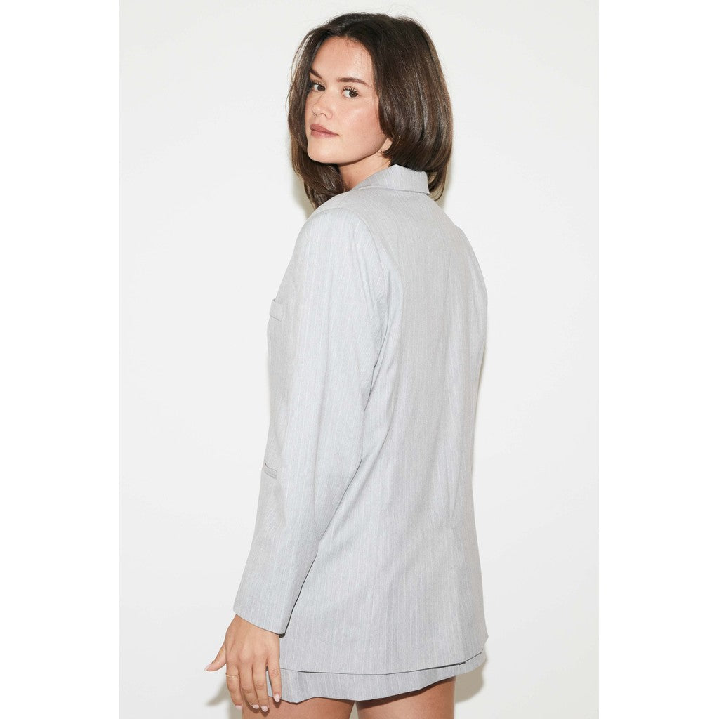 RE/BORN Antwerp Astro jacket Light Gray Pin Stripe Lux