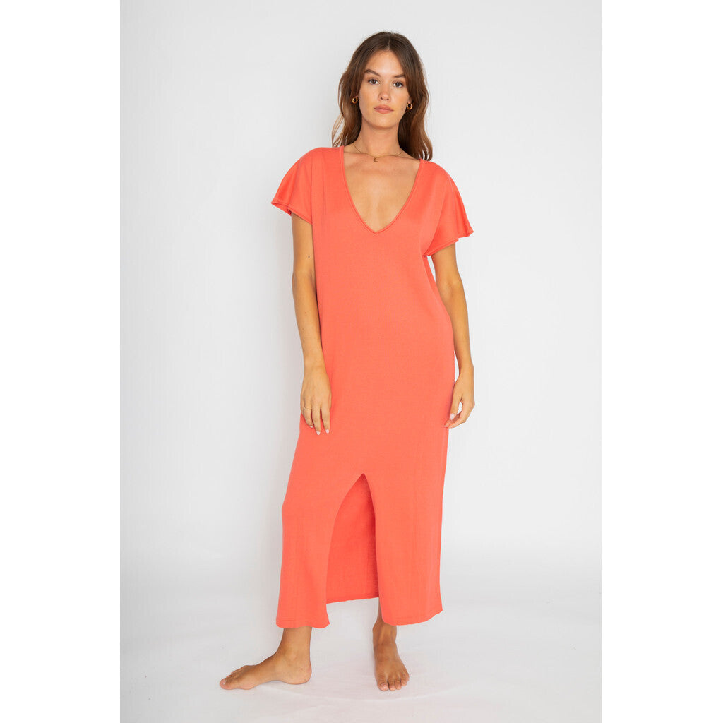 RE/BORN Antwerp Ava dress Coral