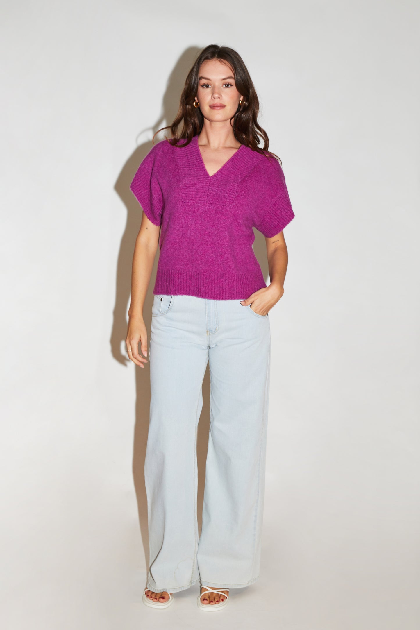 RE/BORN Antwerp Bibi sweater Berry