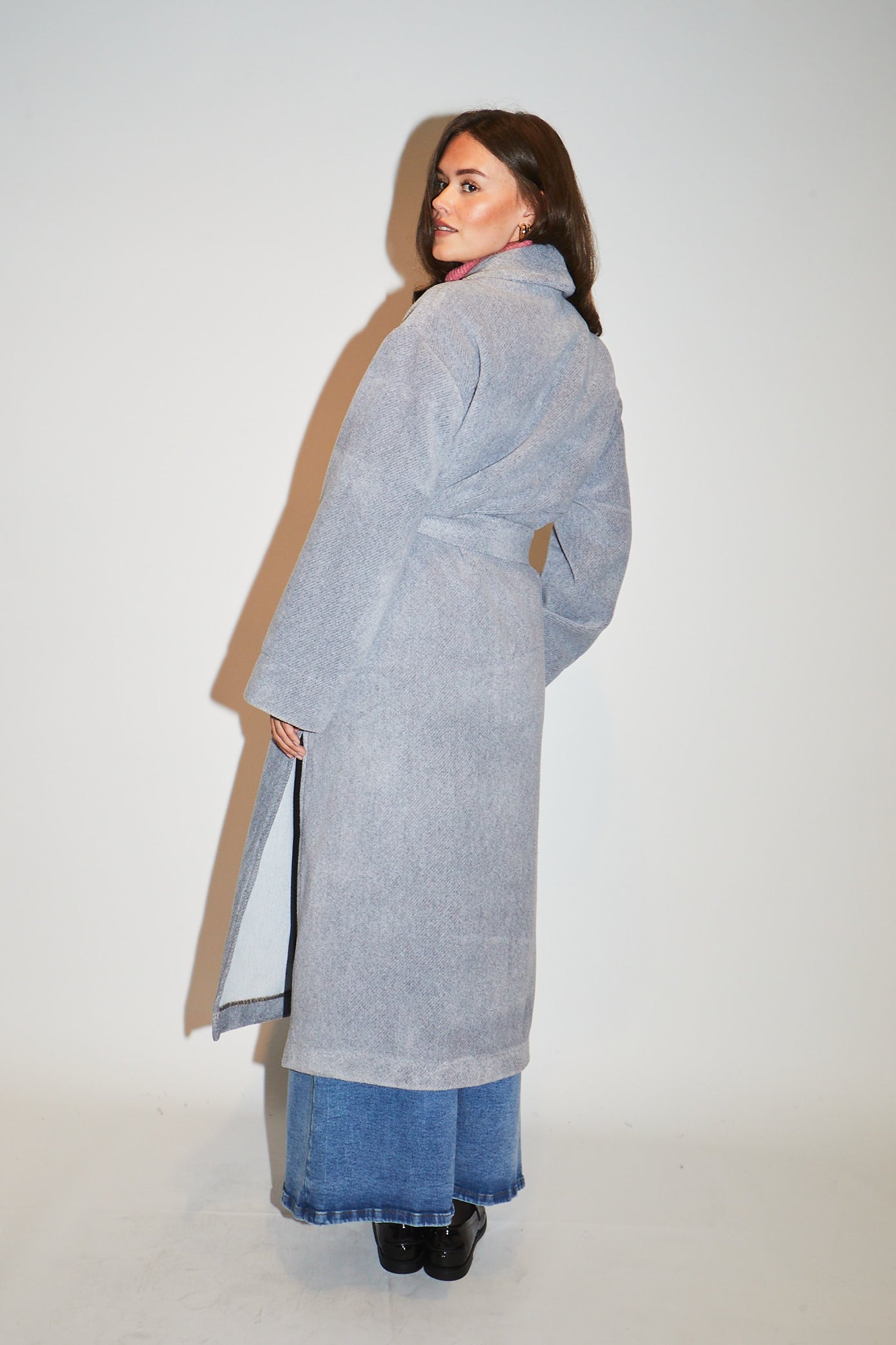 RE/BORN Antwerp Canella (mantel) coat Gray