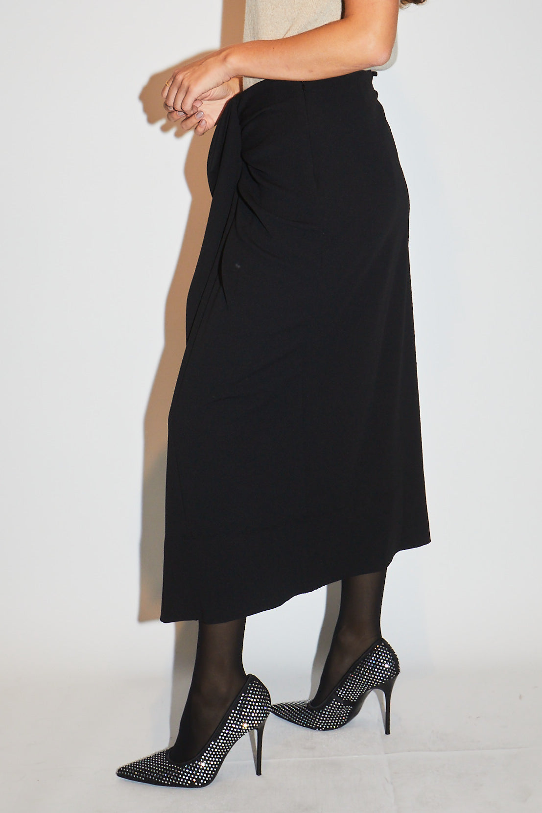 RE/BORN Antwerp Claudia skirt Black