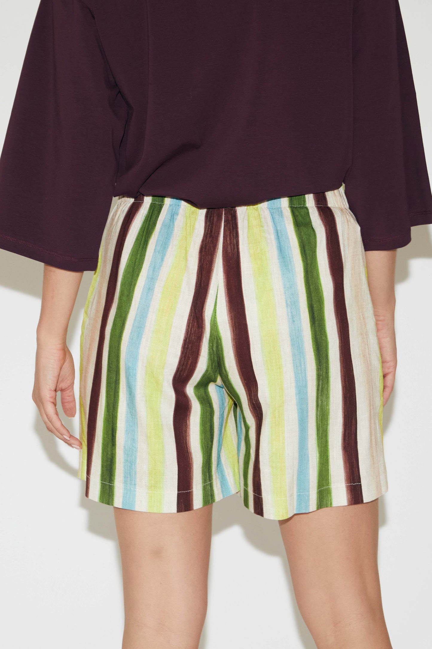 RE/BORN Antwerp Dea trousers Green Brush Stoke