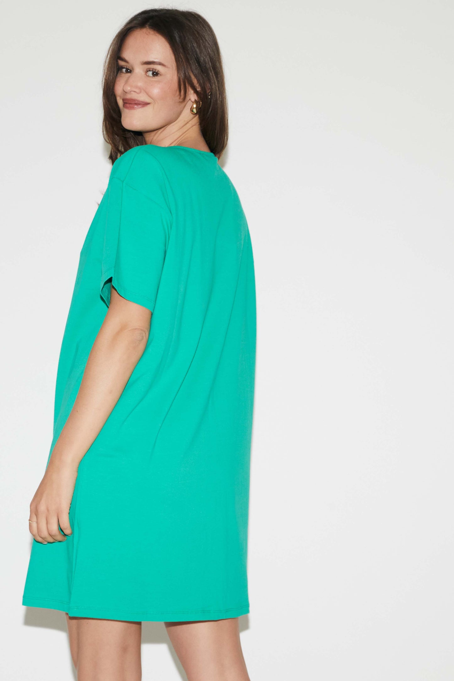 RE/BORN Antwerp Veva t-shirt Smaragd Green