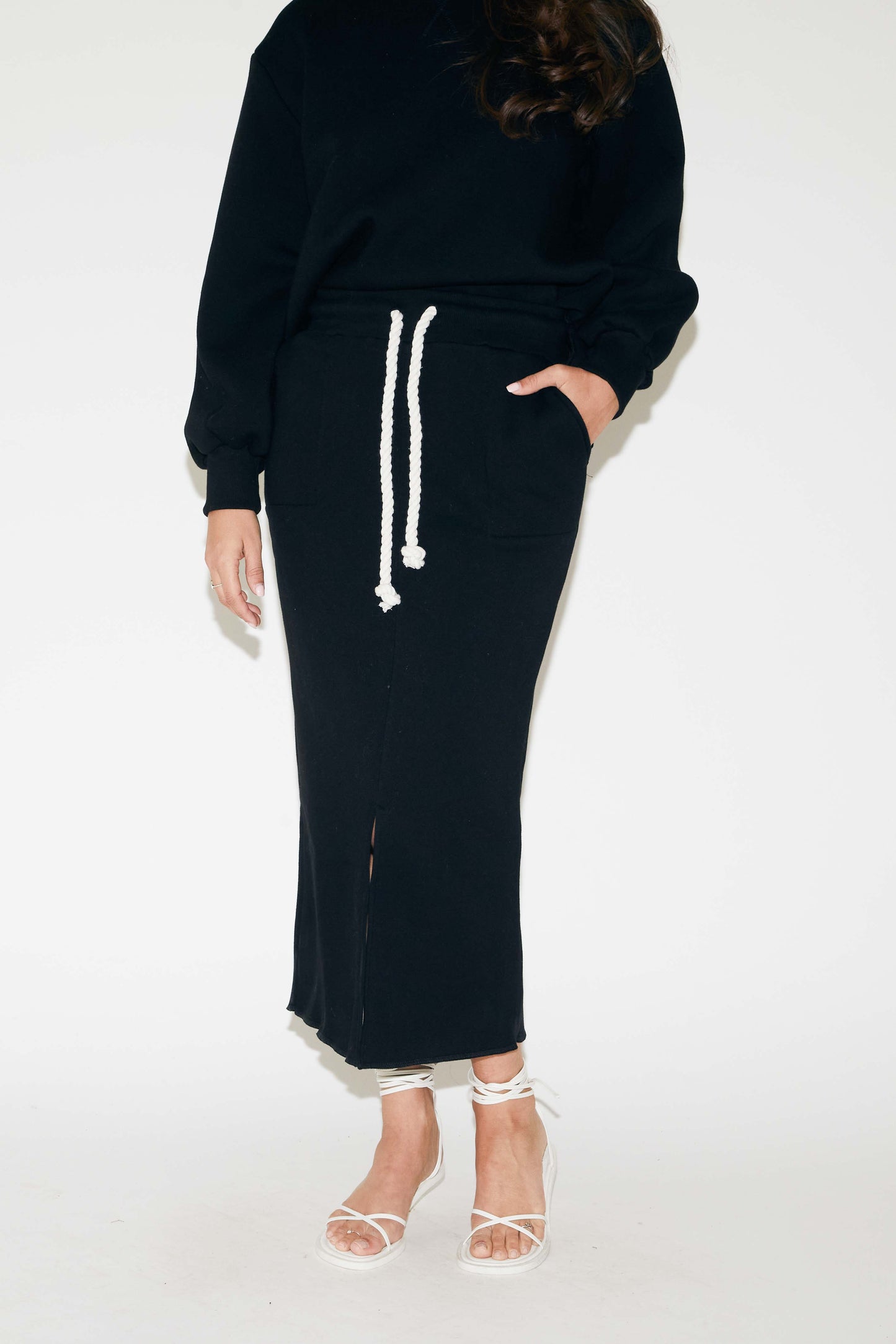 RE/BORN Antwerp Estelle skirt Black