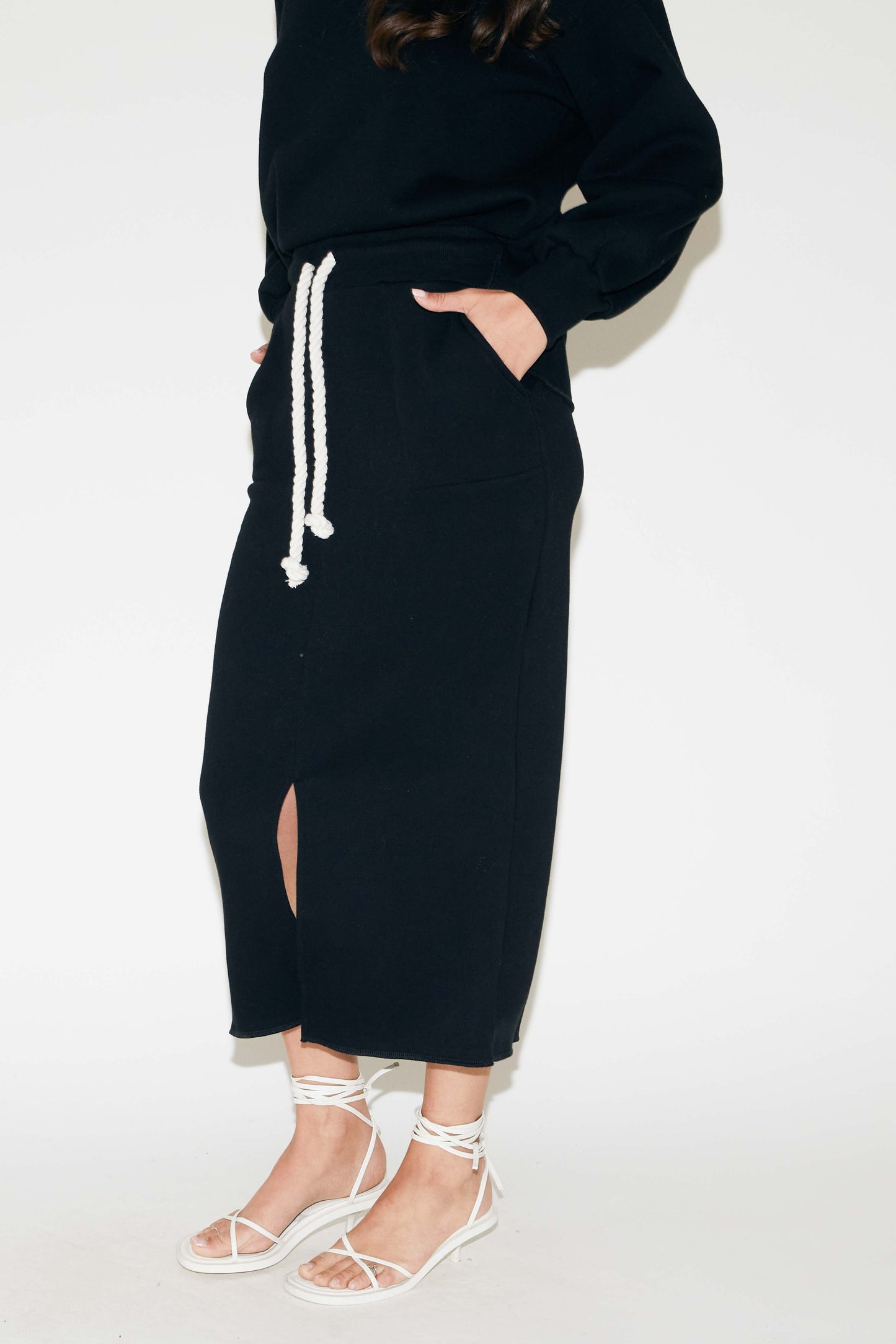 RE/BORN Antwerp Estelle skirt Black
