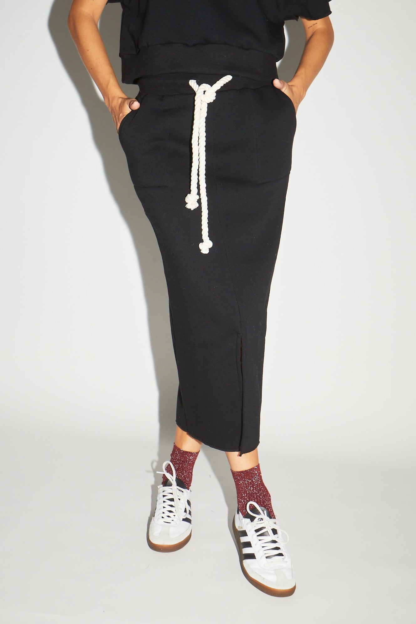 RE/BORN Antwerp Estelle skirt Black