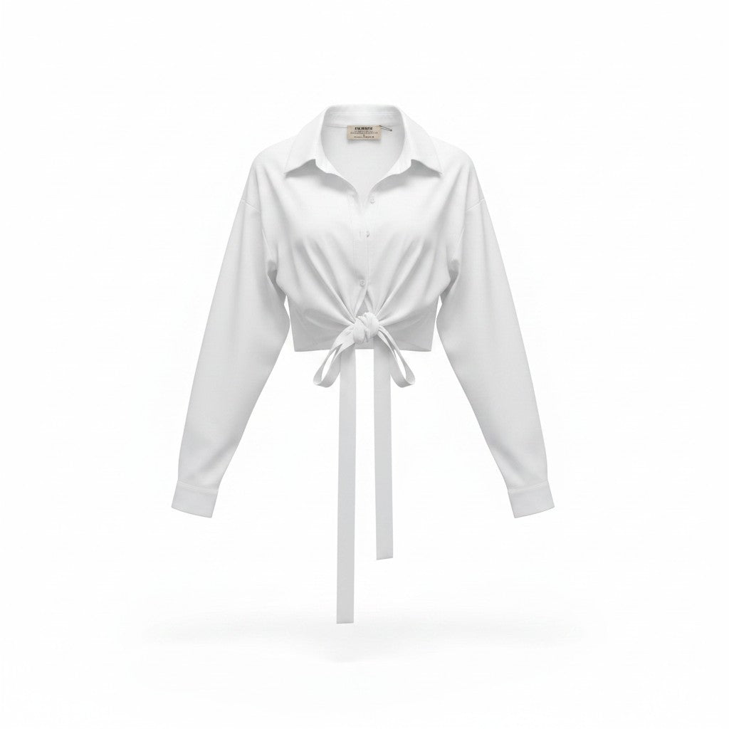 RE/BORN Antwerp Etta shirt Crème