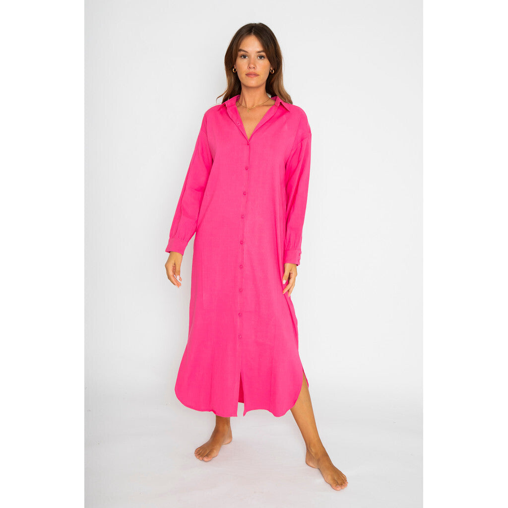 RE/BORN Antwerp Florence dress Fuxia