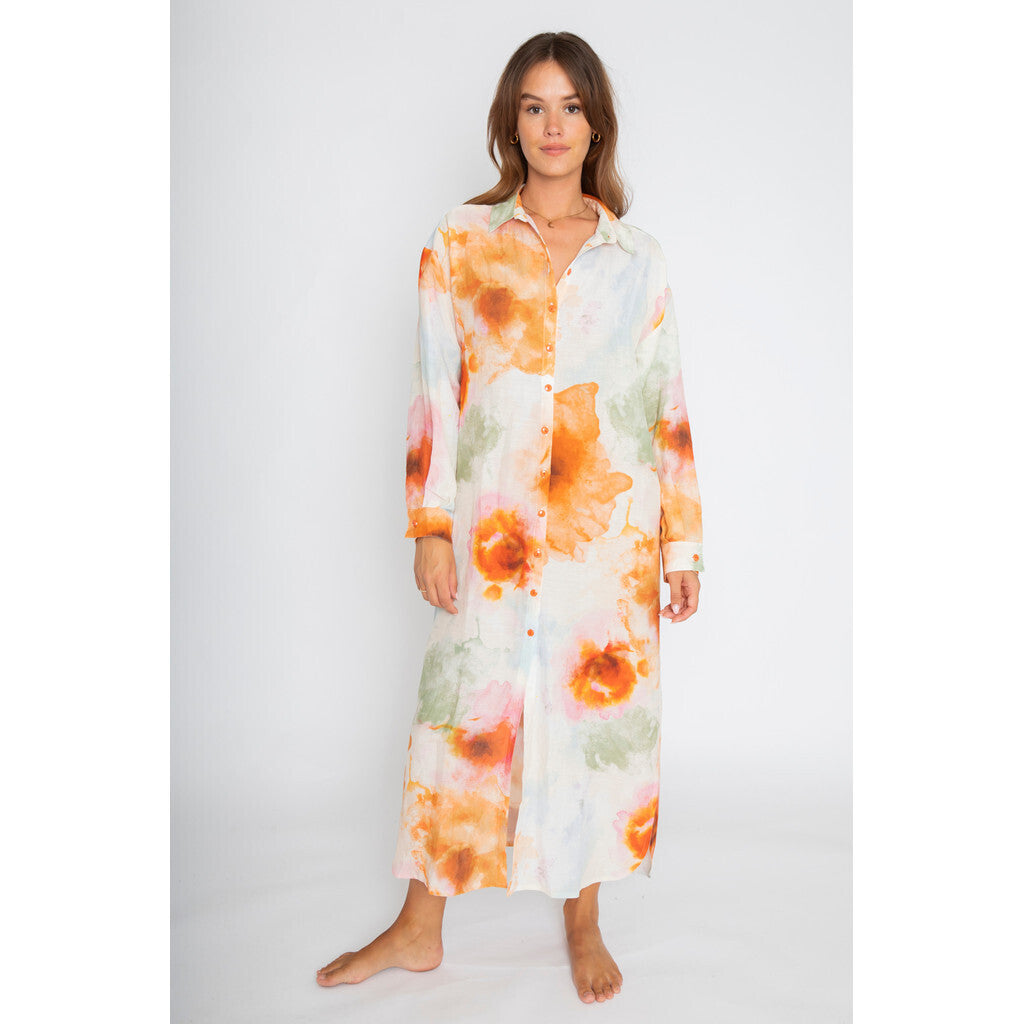 RE/BORN Antwerp Florence dress Orange Cloud