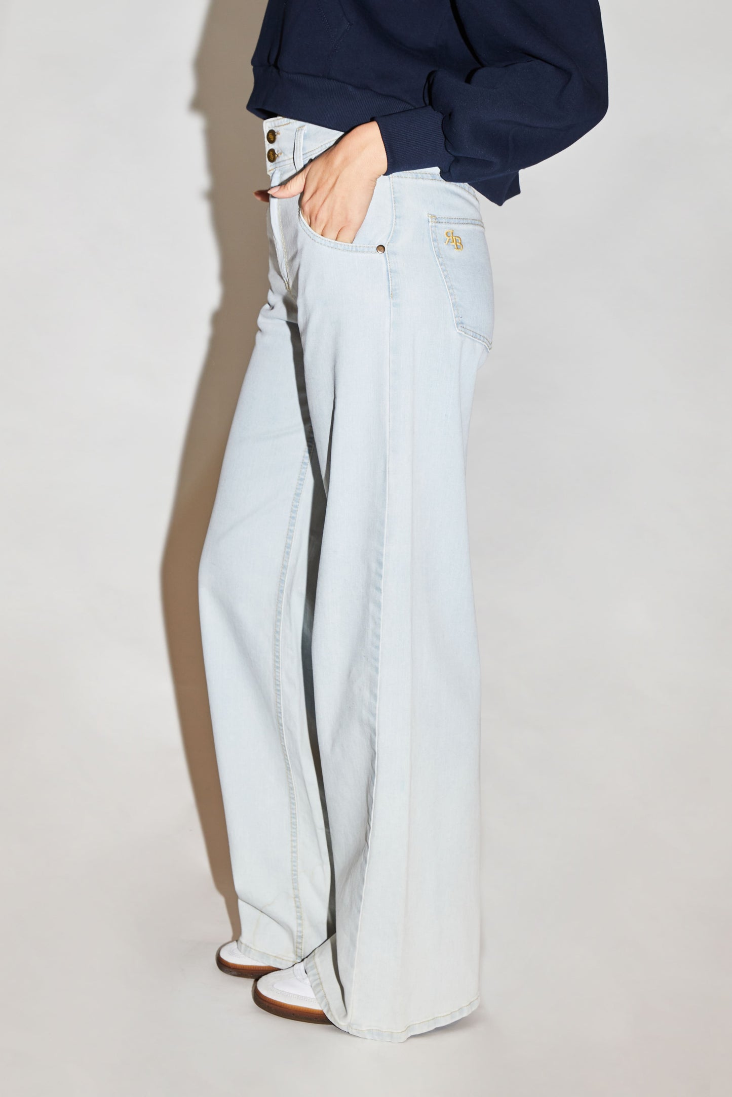 RE/BORN Antwerp Four Flair denim Light Wash