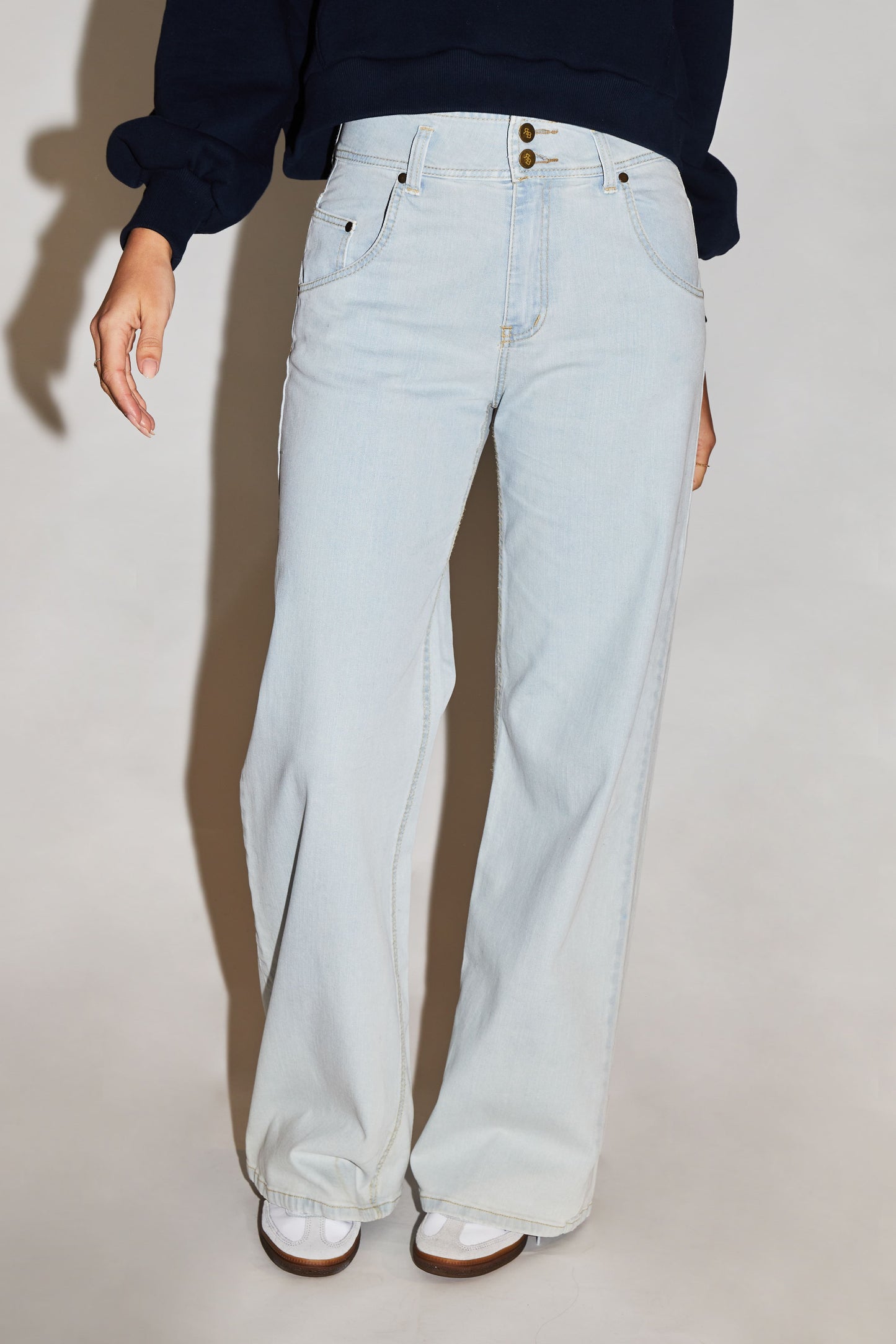 RE/BORN Antwerp Four Flair denim Light Wash