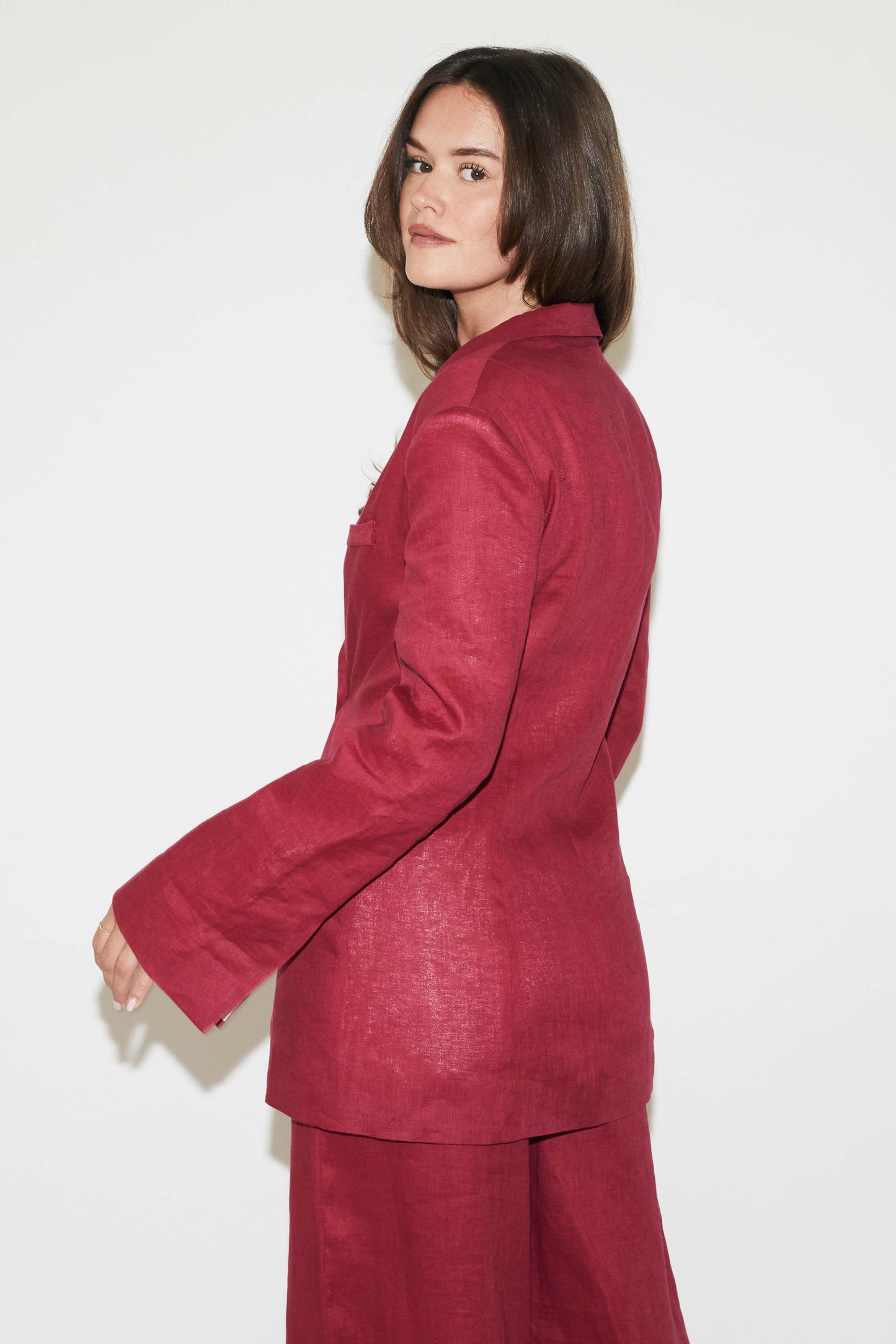 RE/BORN Antwerp Jacqueline jacket Vino