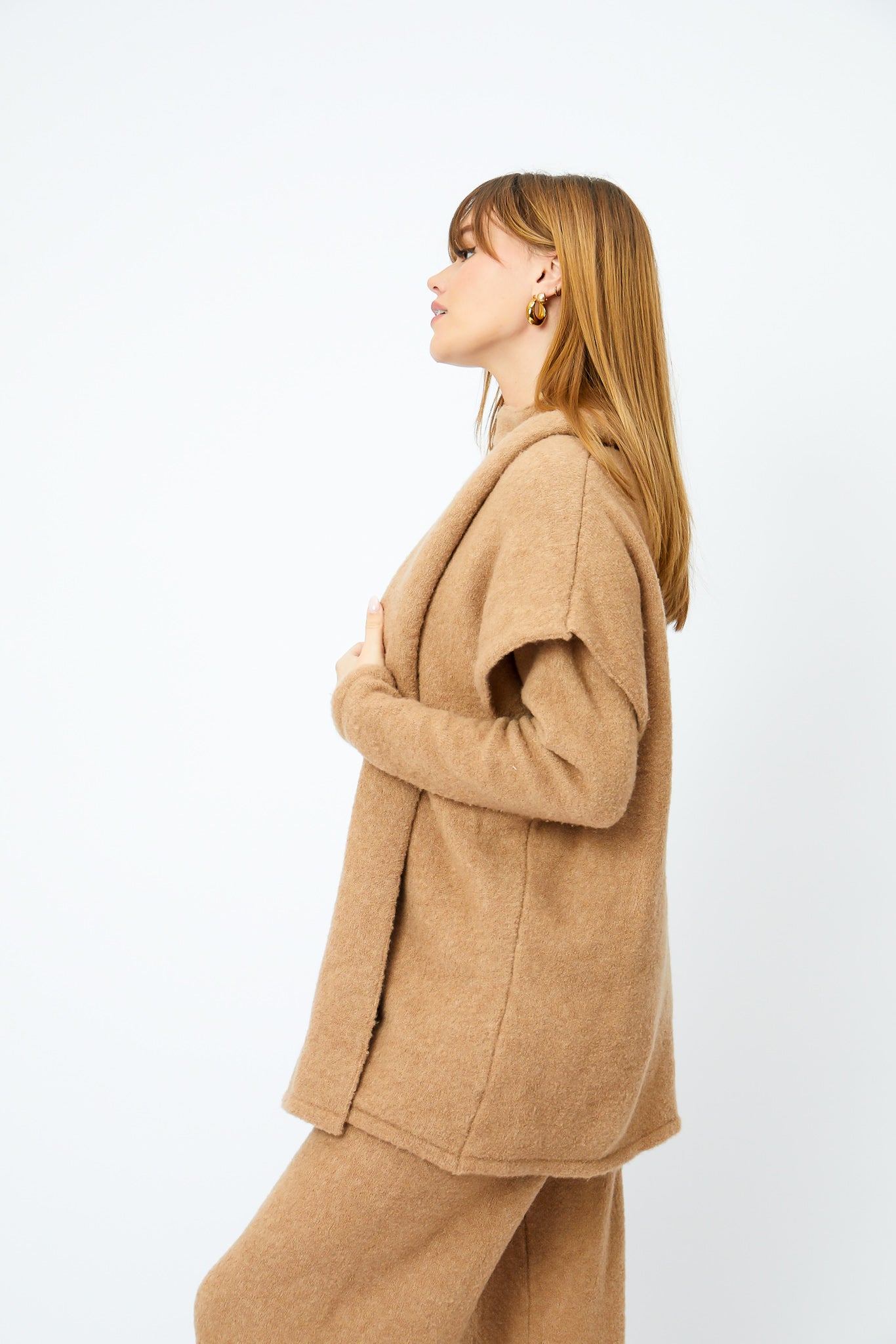 RE/BORN Antwerp Jill vest Camel