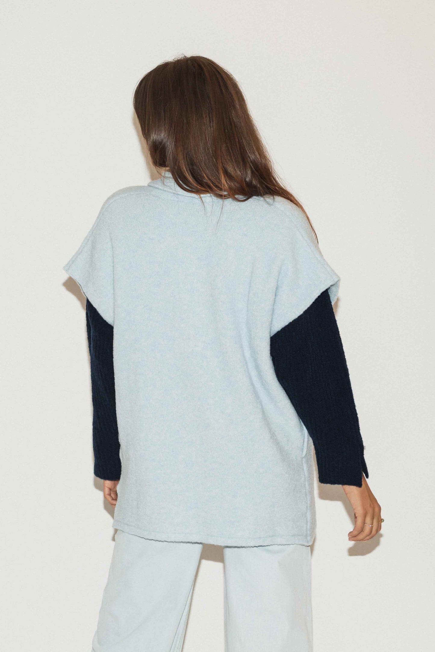 RE/BORN Antwerp Jill vest Light Blue