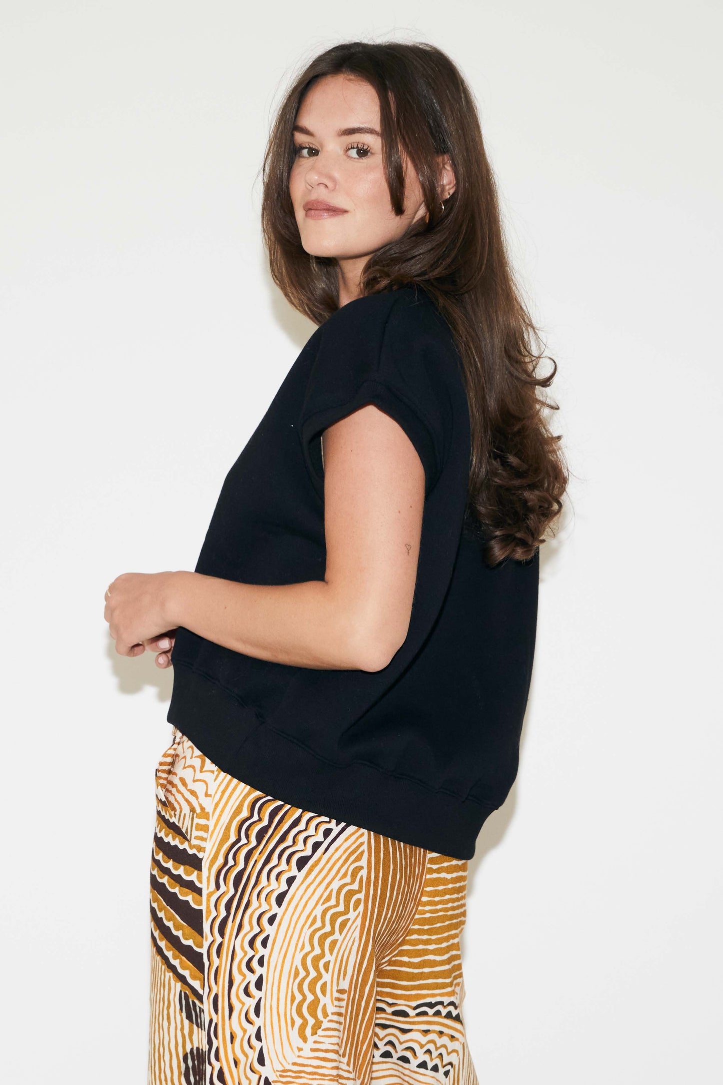 RE/BORN Antwerp Justine blouse/ top Black