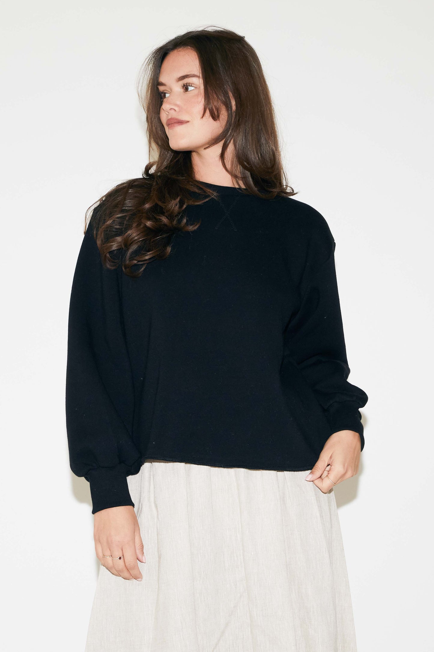 RE/BORN Antwerp Kai sweater Black