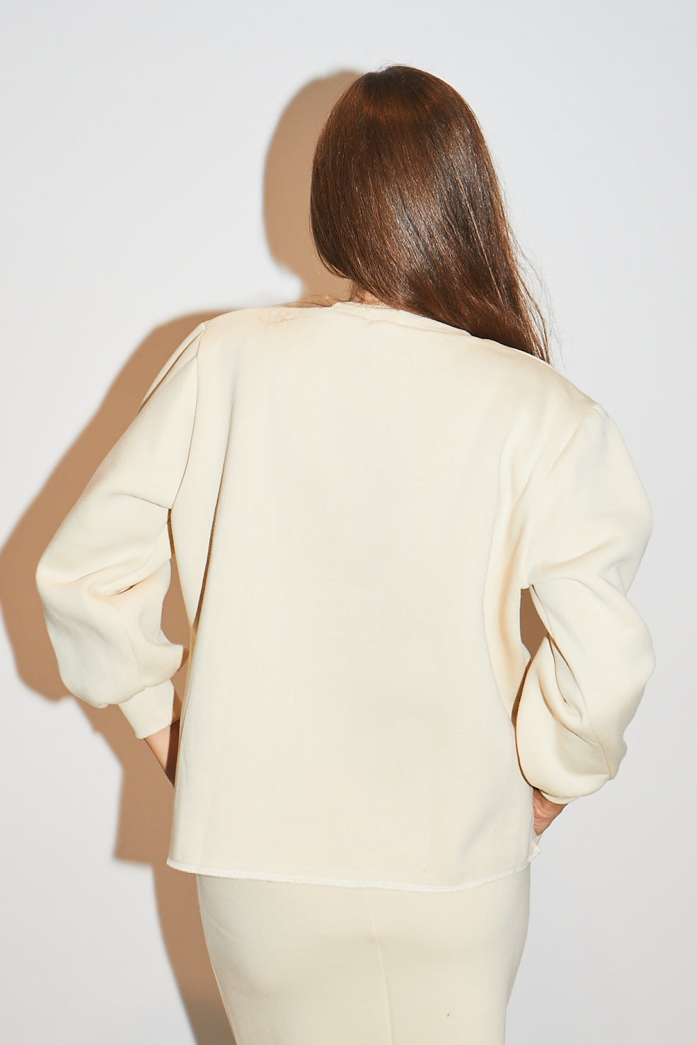 RE/BORN Antwerp Kai sweater Crème