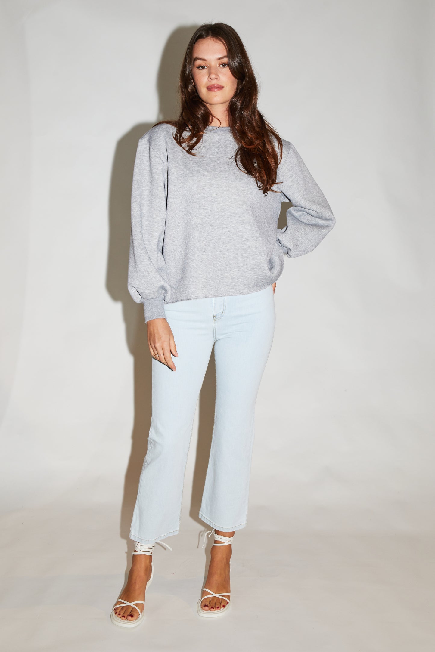 RE/BORN Antwerp Kai sweater Gray Melange