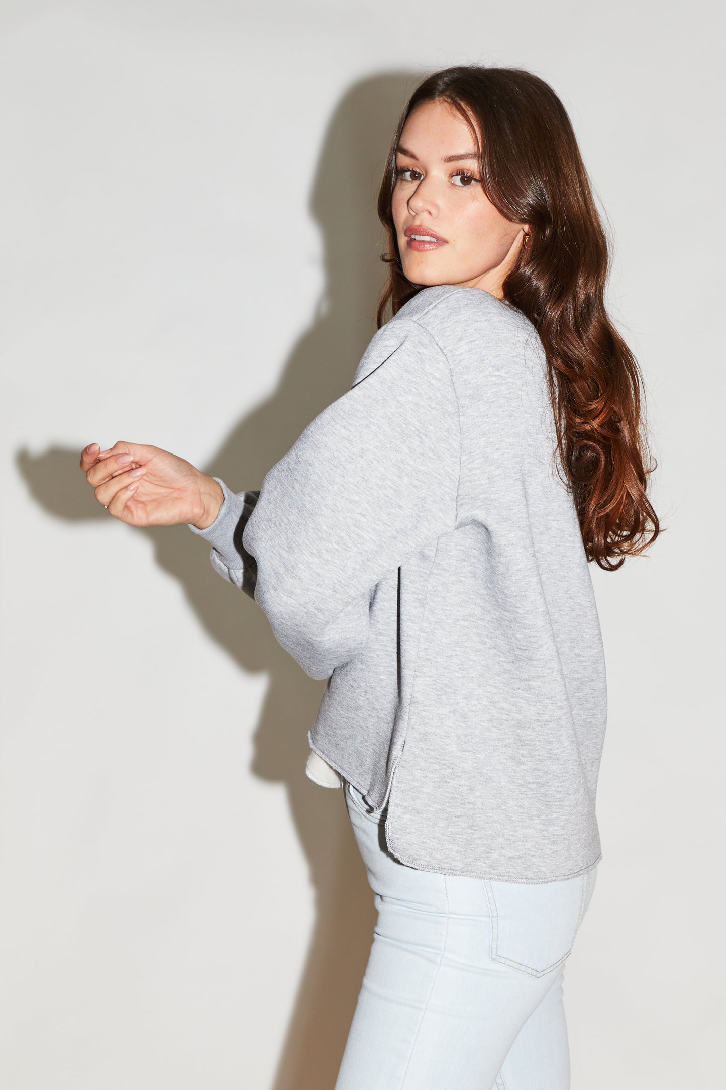 RE/BORN Antwerp Kai sweater Gray Melange