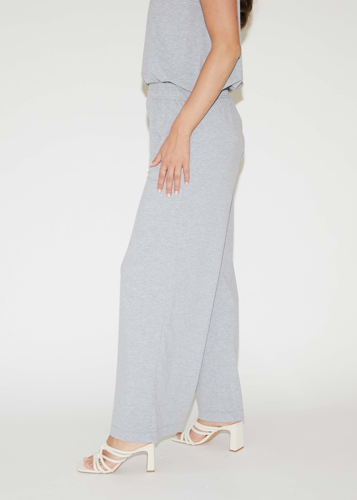 RE/BORN Antwerp Kate trousers Gray Melange