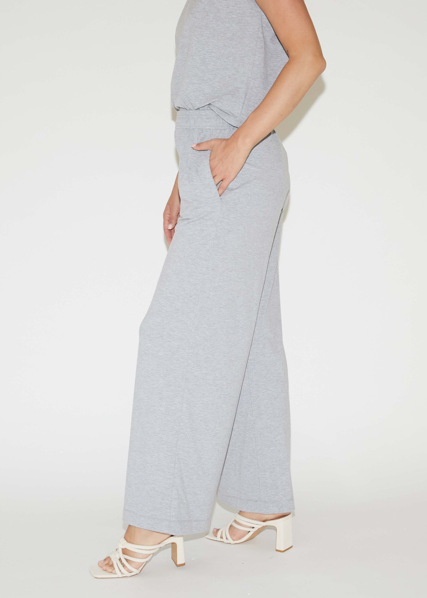 RE/BORN Antwerp Kate trousers Gray Melange