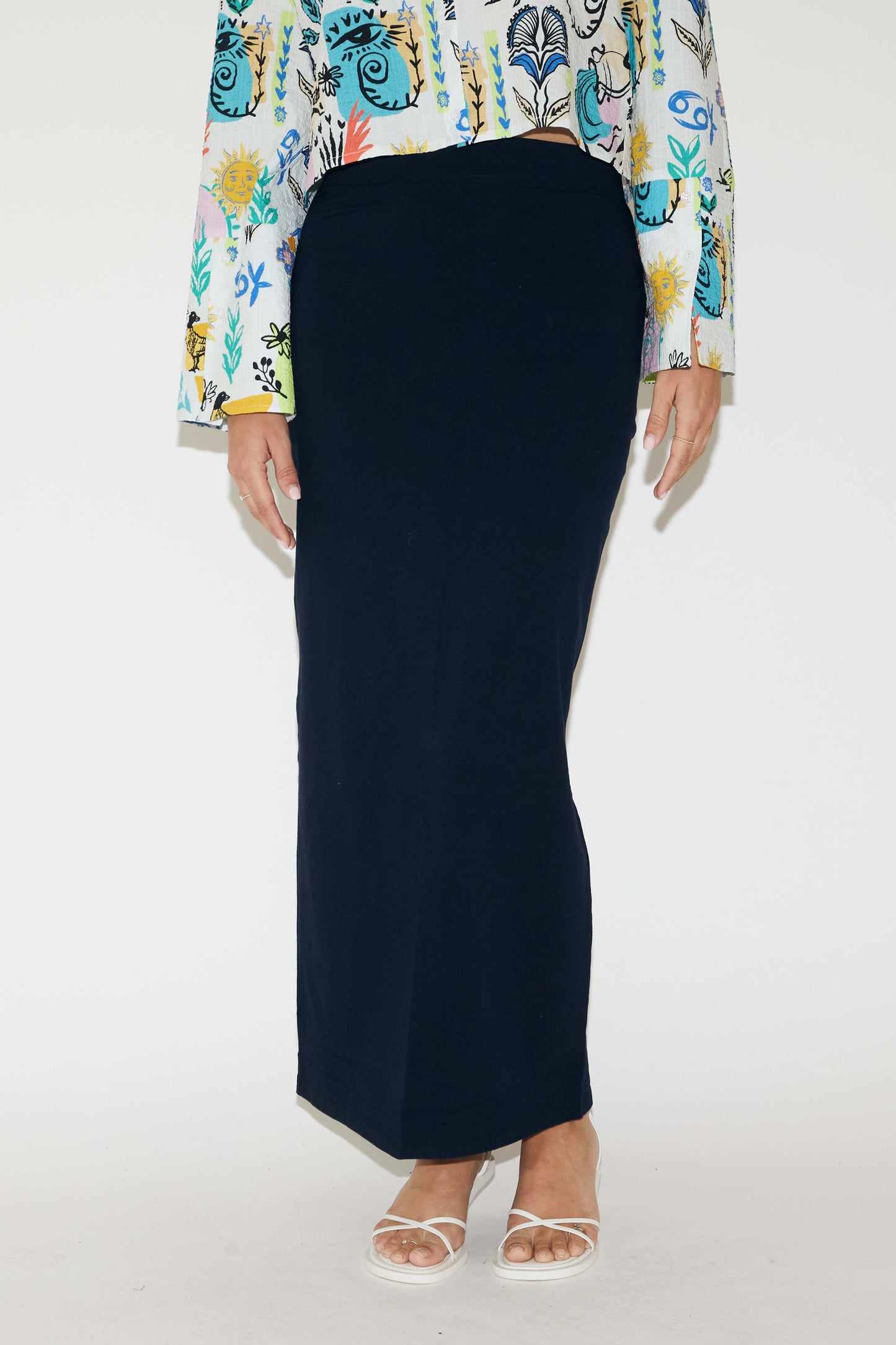 RE/BORN Antwerp Leah skirt Dark Blue
