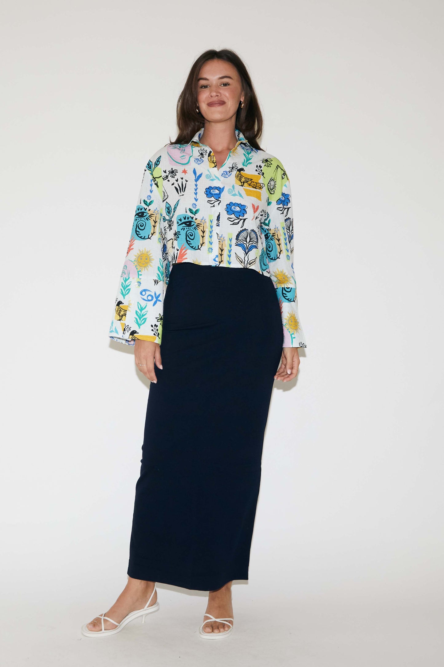 RE/BORN Antwerp Leah skirt Dark Blue