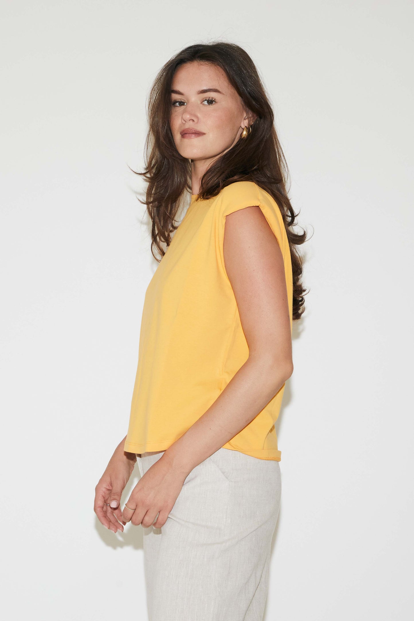 RE/BORN Antwerp Lien t-shirt Mango sorbet