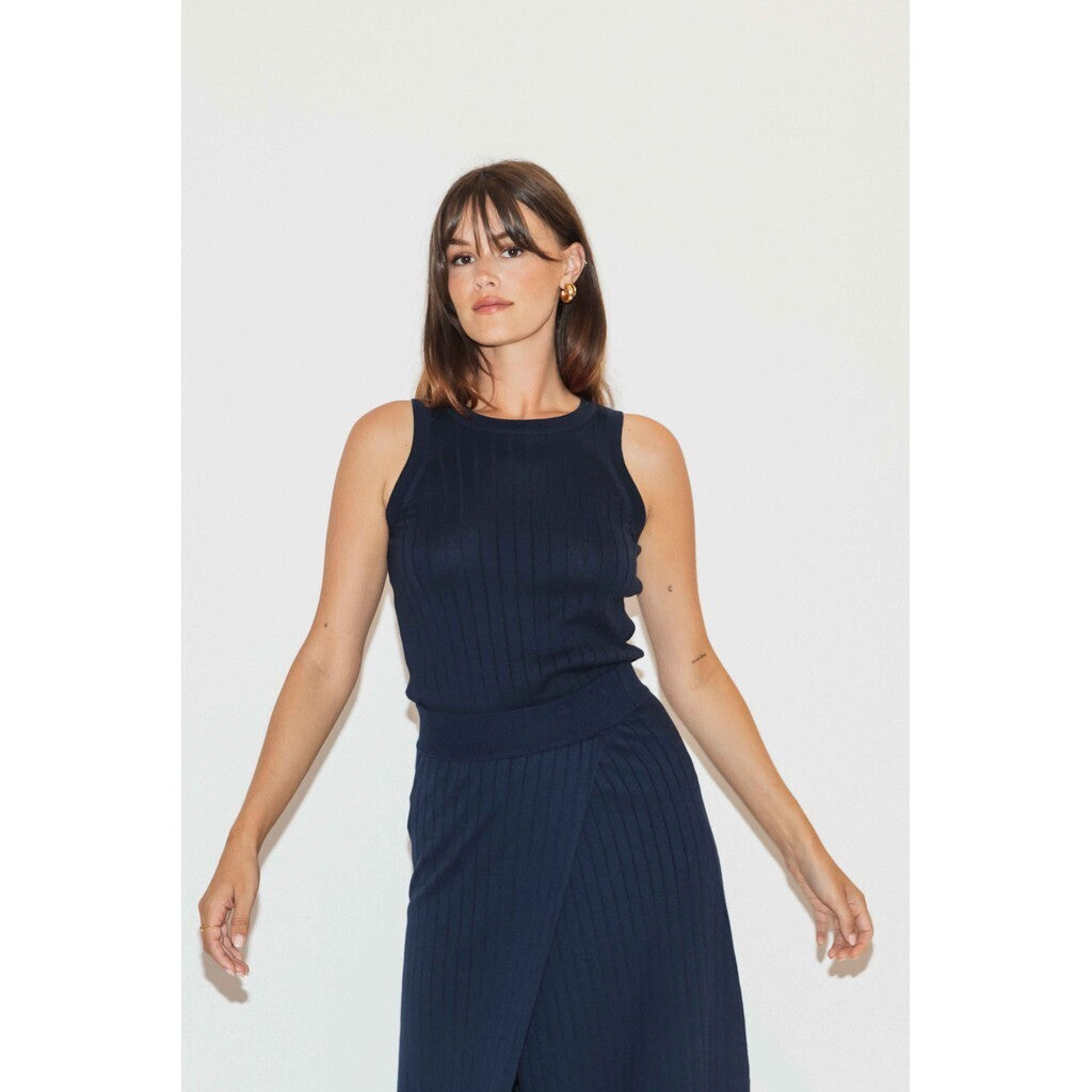 RE/BORN Antwerp Luna blouse/ top Dark Blue