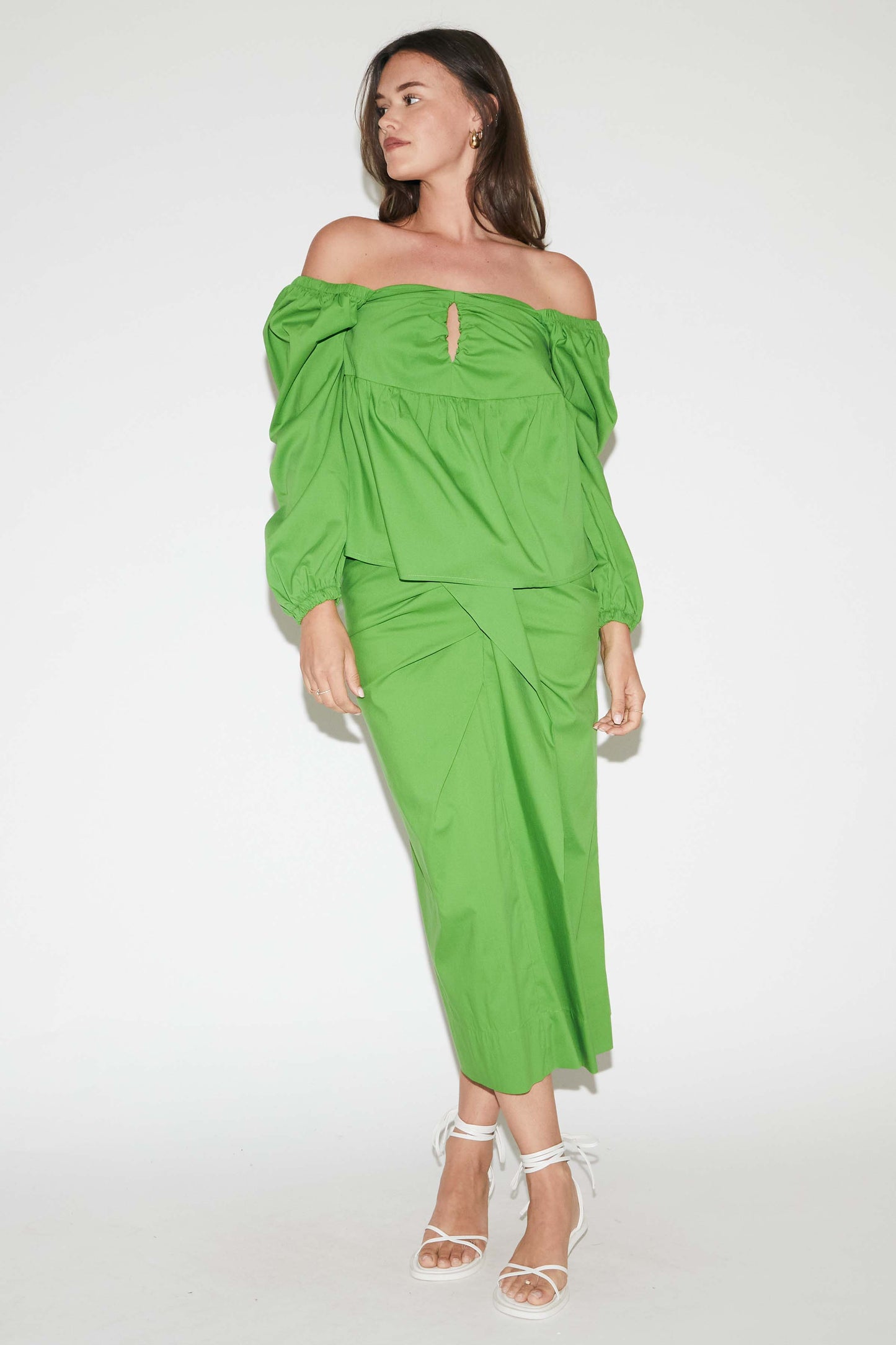 RE/BORN Antwerp Maree skirt Green