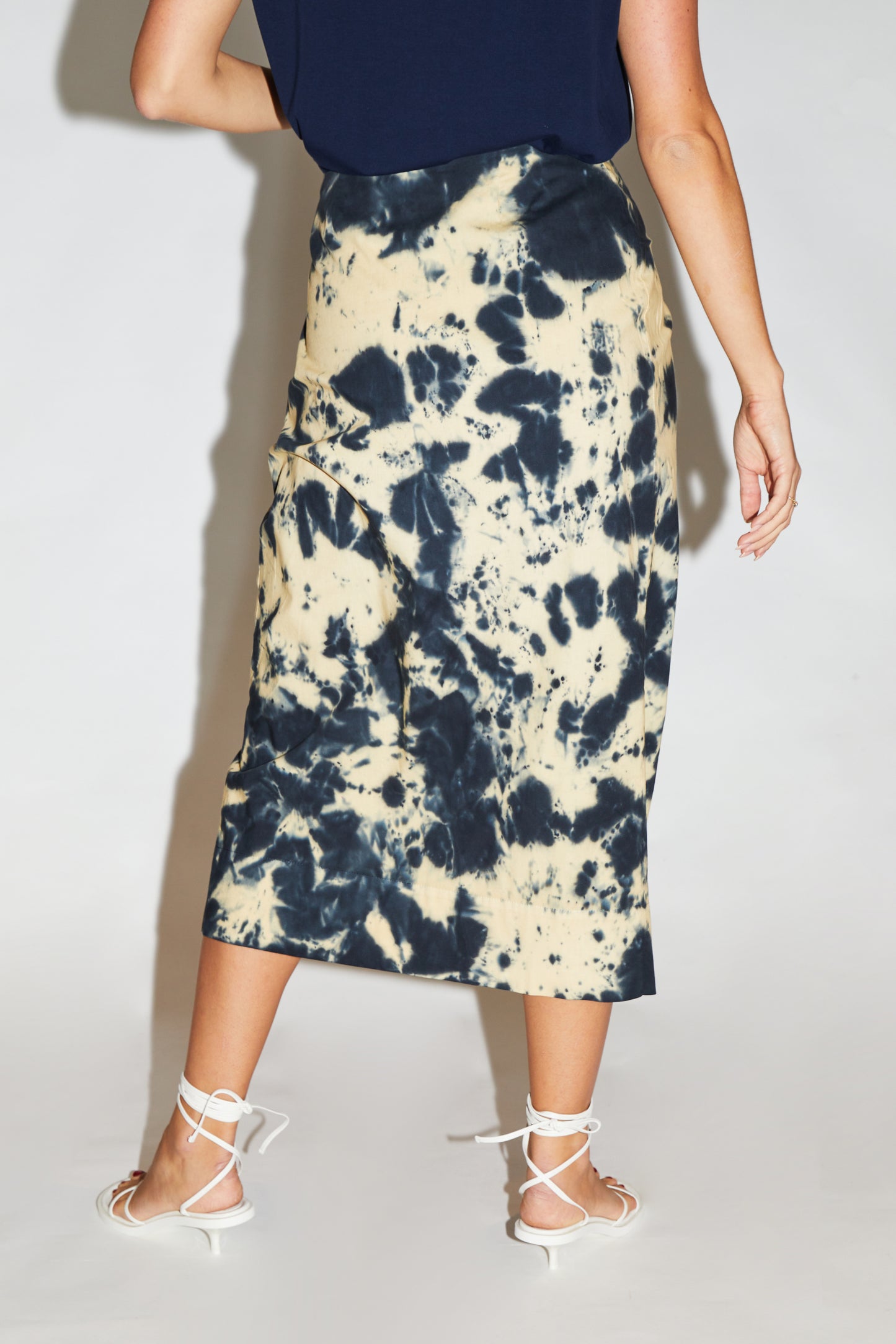 RE/BORN Antwerp Maree skirt Tie Dye Black