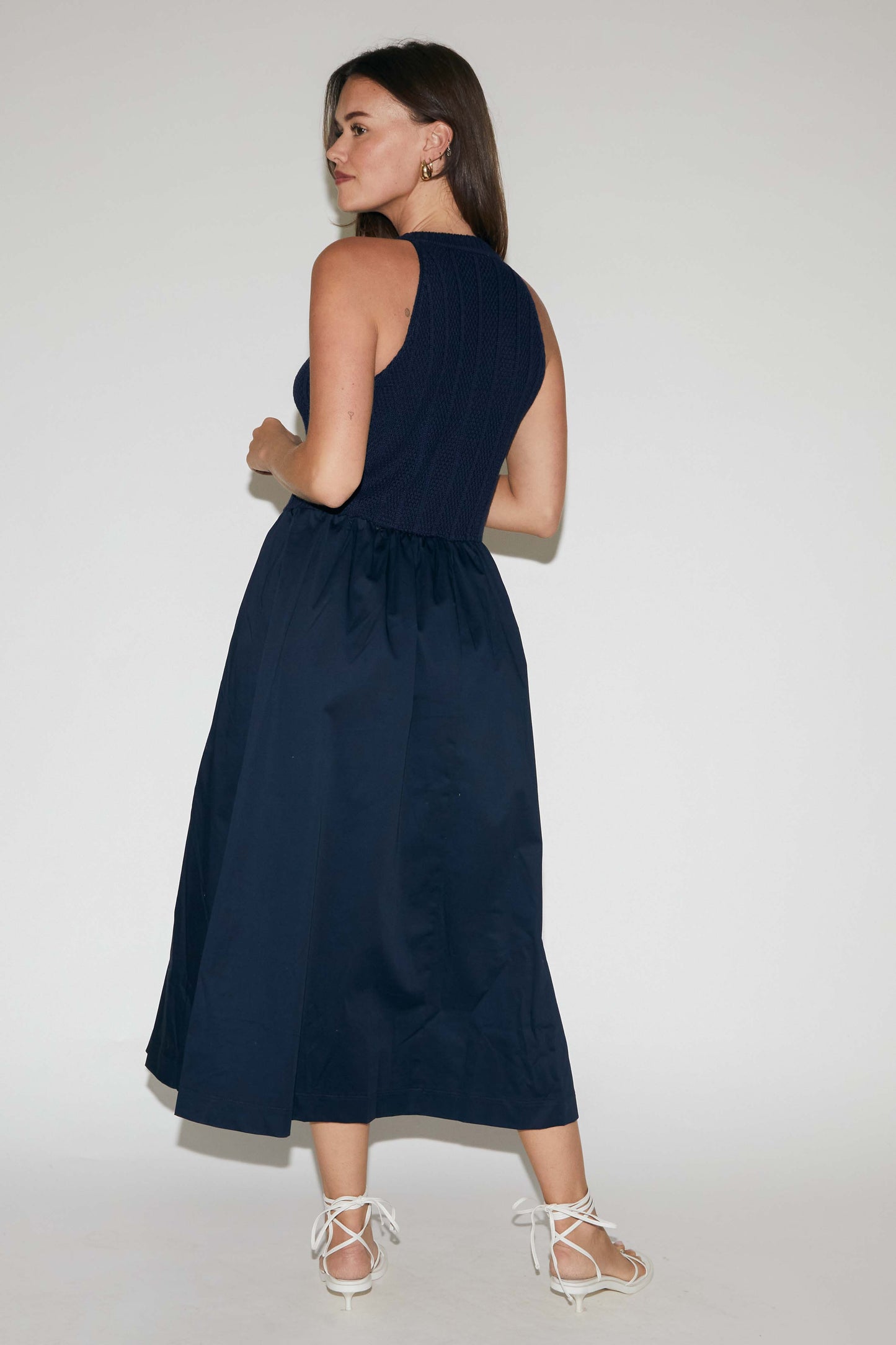 RE/BORN Antwerp Marlou dress Dark Blue