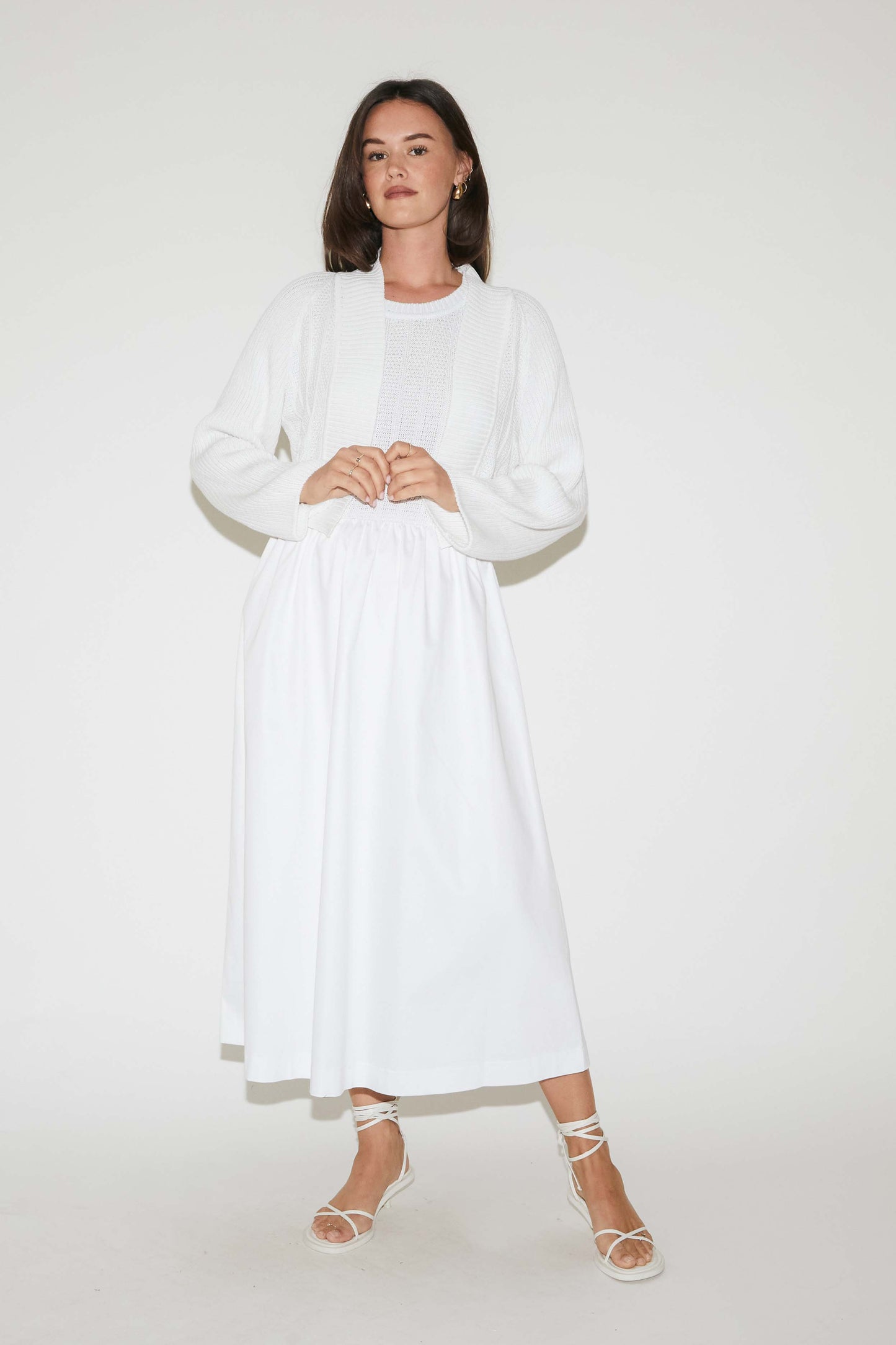 RE/BORN Antwerp Marlou dress White