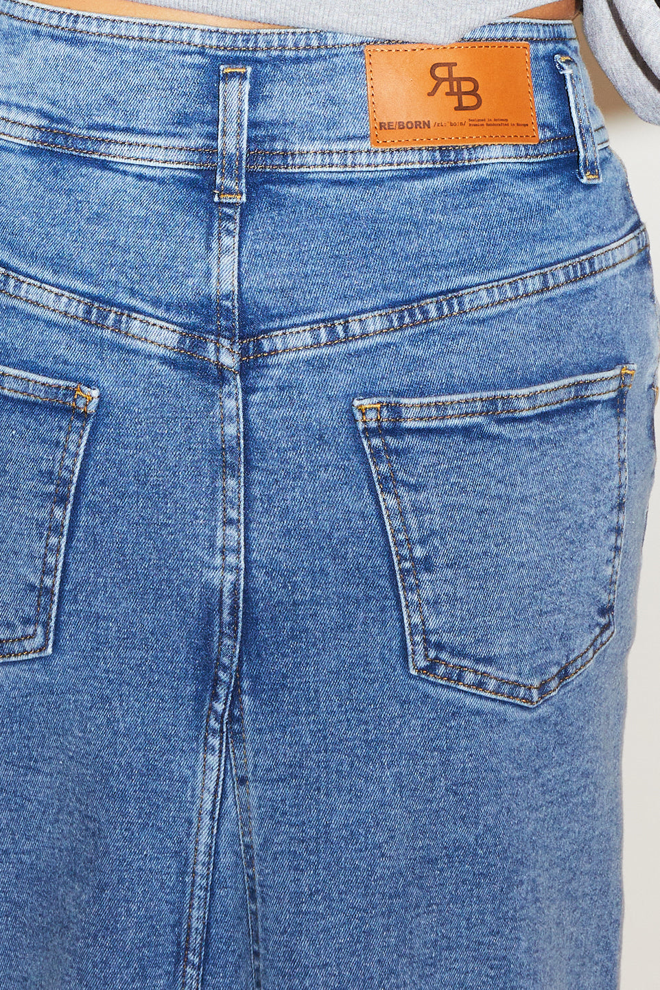 RE/BORN Antwerp Veva t-shirt Blue Denim
