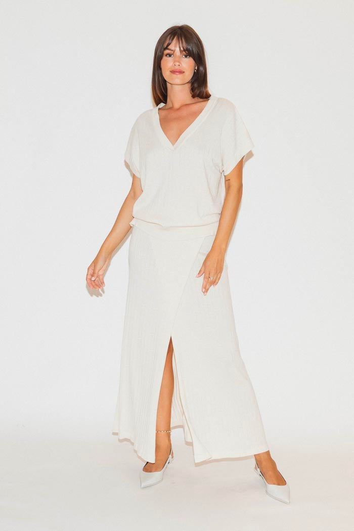 RE/BORN Antwerp Noor blouse/ top Crème