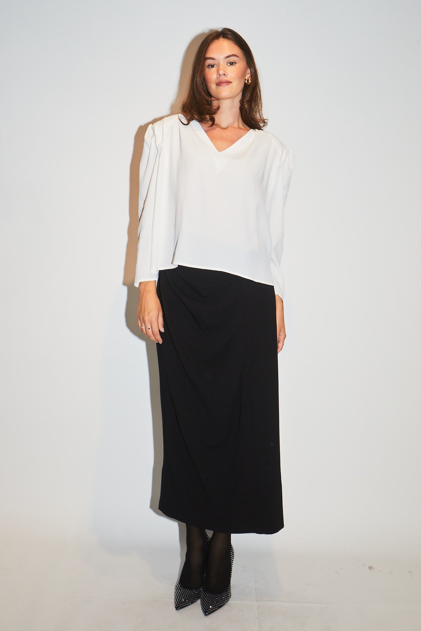 RE/BORN Antwerp Paloma blouse/ top Crème