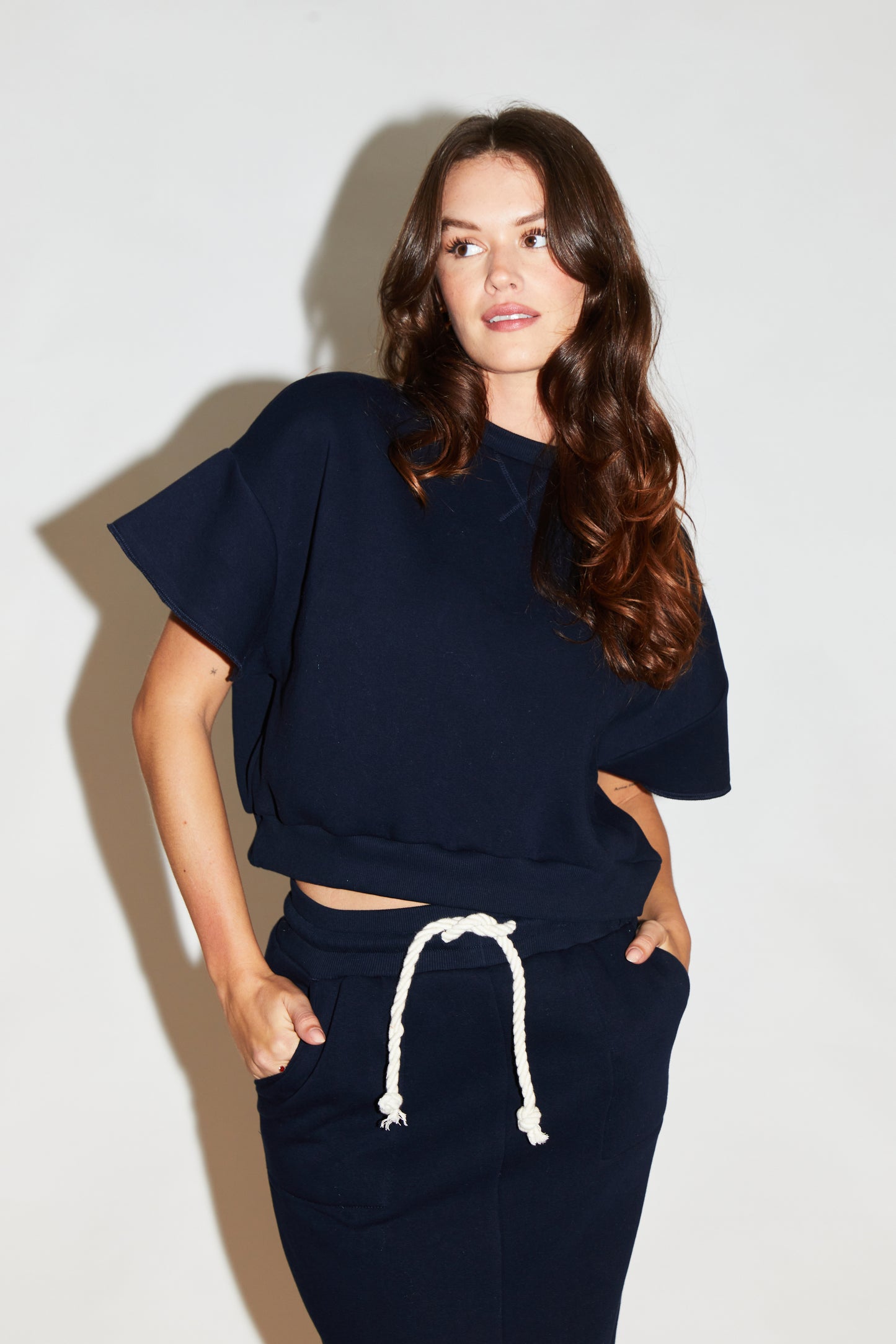 RE/BORN Antwerp Raffaëlla sweater Dark Blue