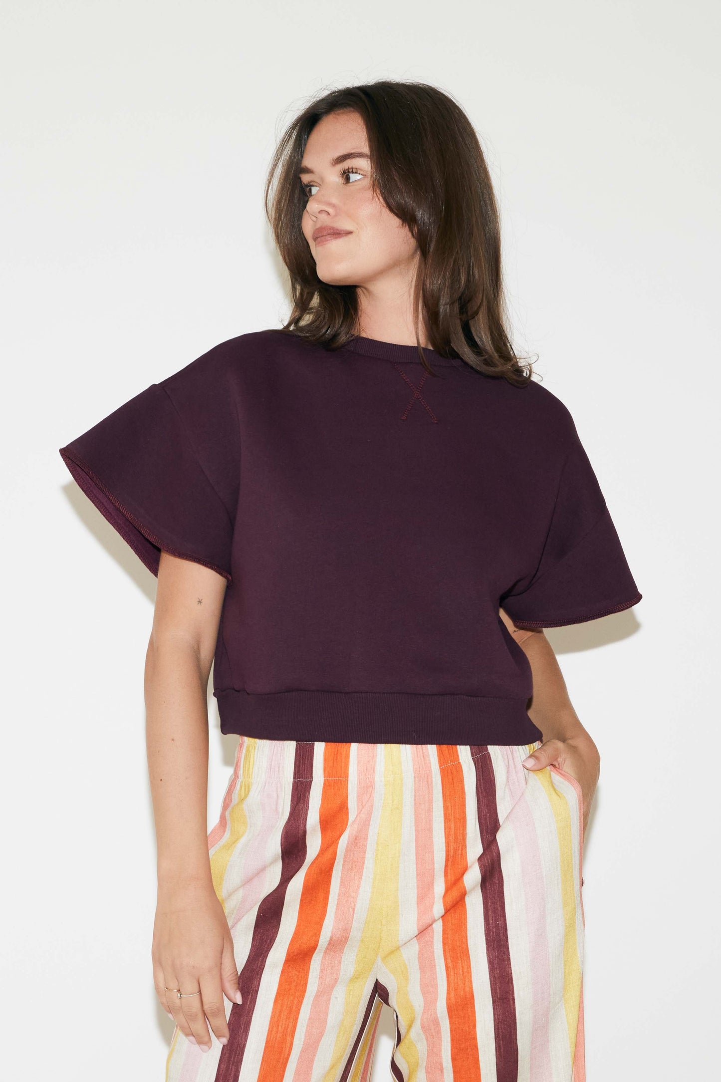 RE/BORN Antwerp Raffaëlla sweater Vino