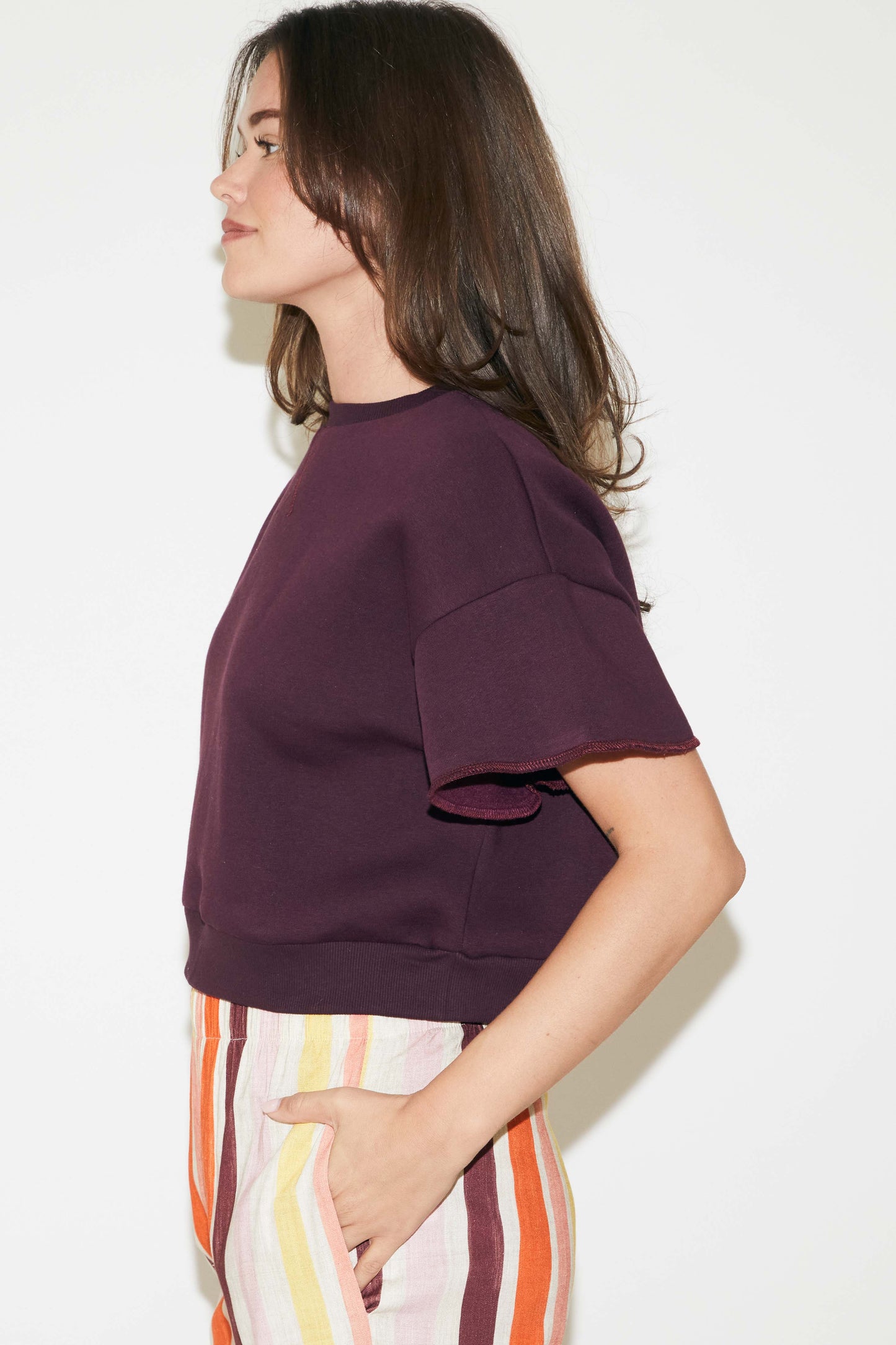 RE/BORN Antwerp Raffaëlla sweater Vino