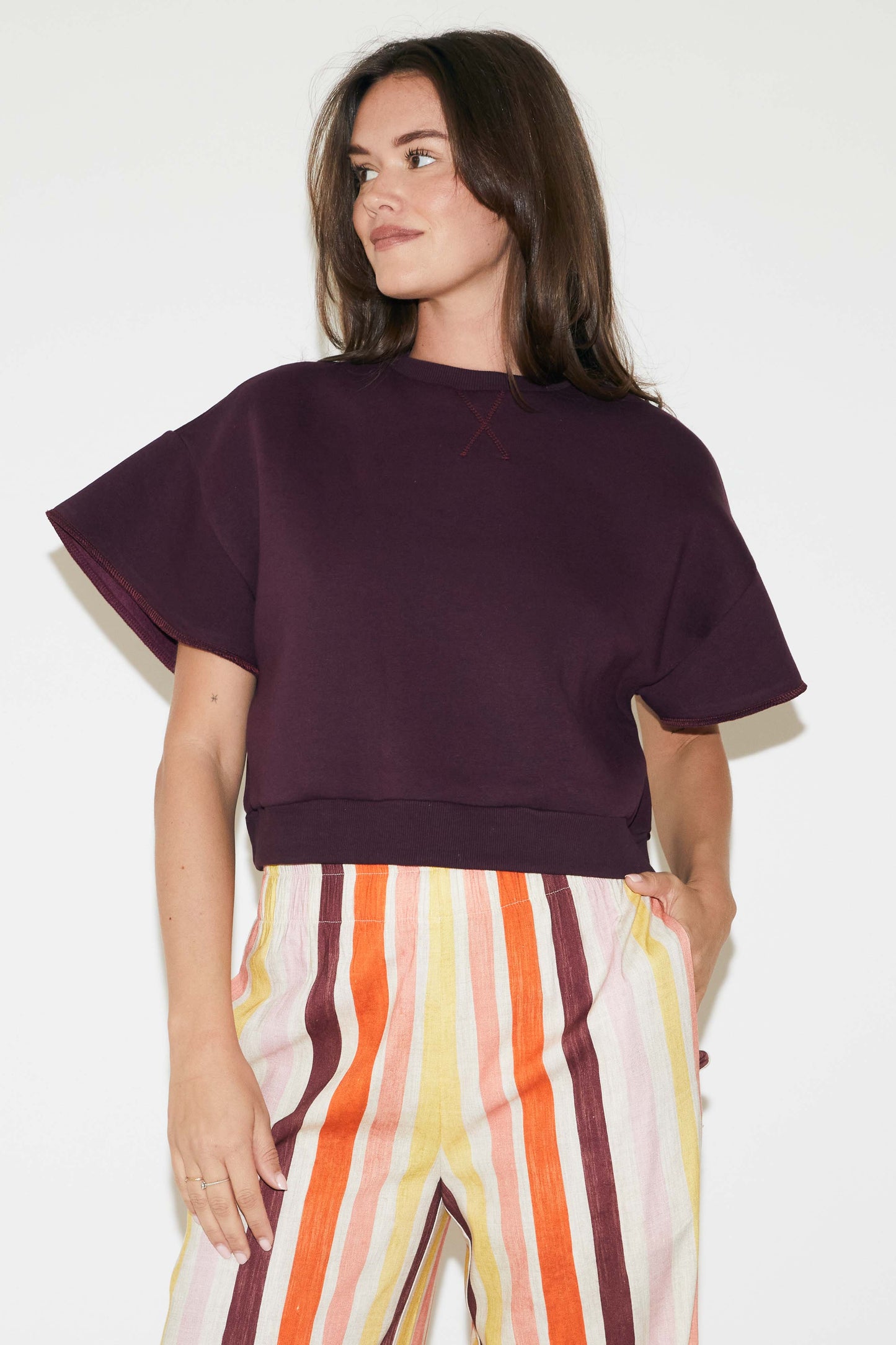 RE/BORN Antwerp Raffaëlla sweater Vino