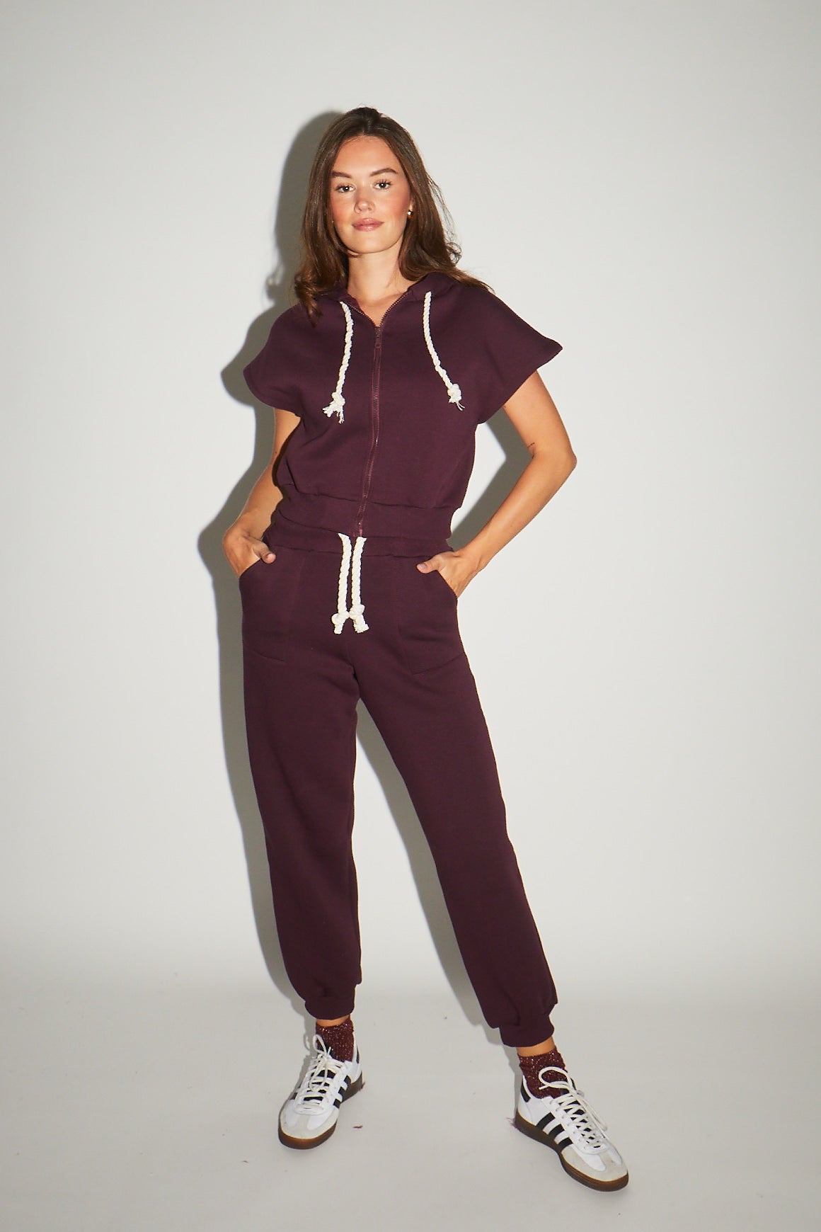 RE/BORN Antwerp Rosalia trousers Vino