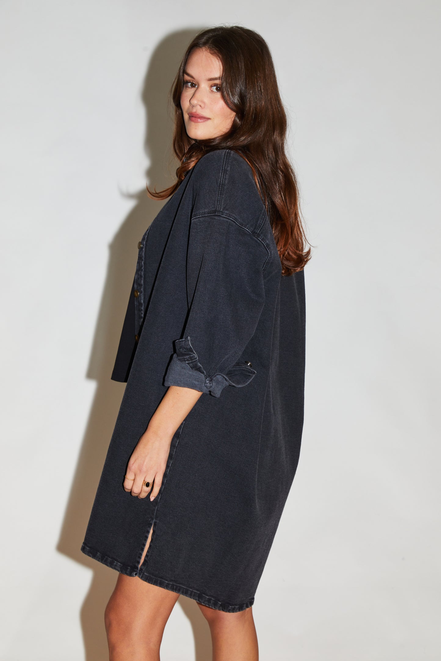 RE/BORN Antwerp Shirt Five denim Offblack