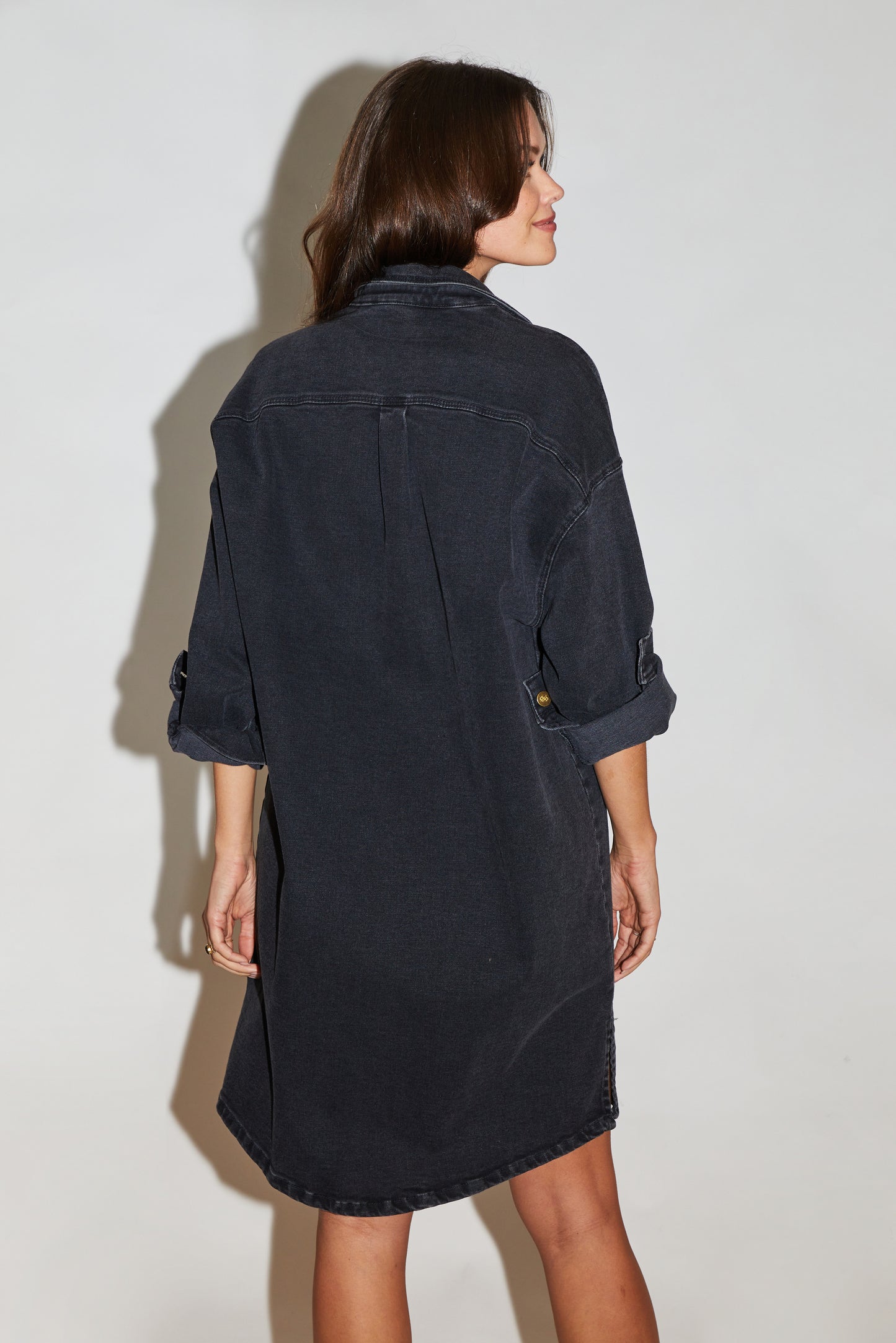 RE/BORN Antwerp Shirt Five denim Offblack